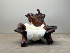 Silla de salón Daryl Stokes Redwood Burl