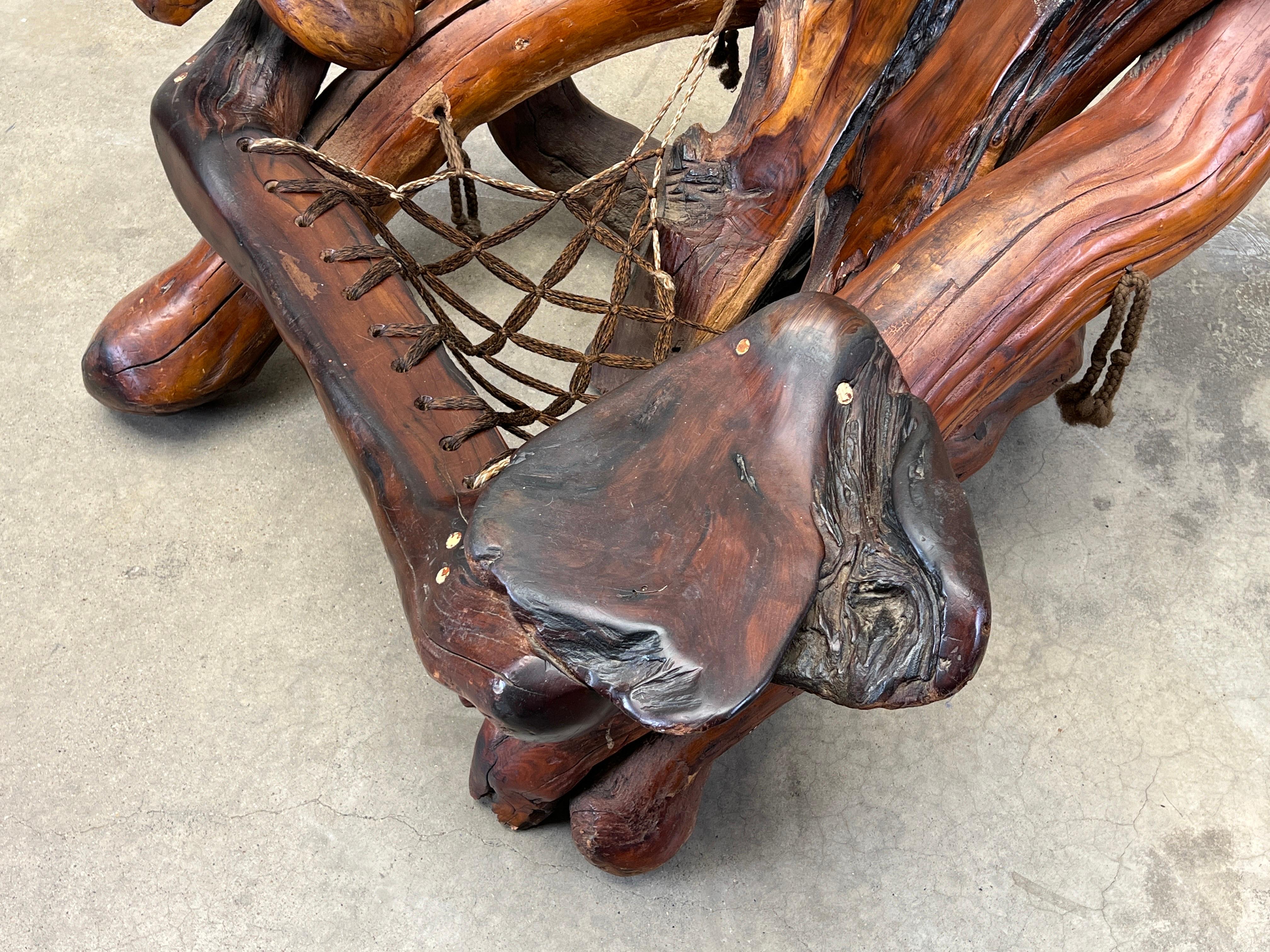 Daryl Stokes Redwood Burl Lounge Chair For Sale 16