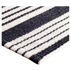 Tappeto in cotone intrecciato nero "Birmingham" di Dash & Albert