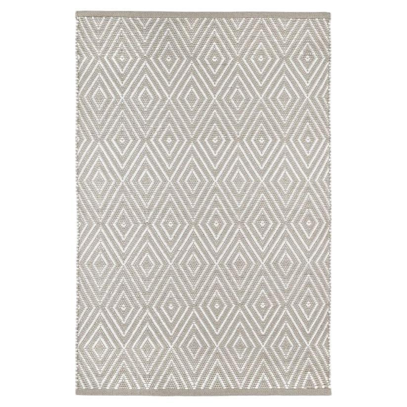 Dash & Albert Petit Diamond Platinum Rug For Sale