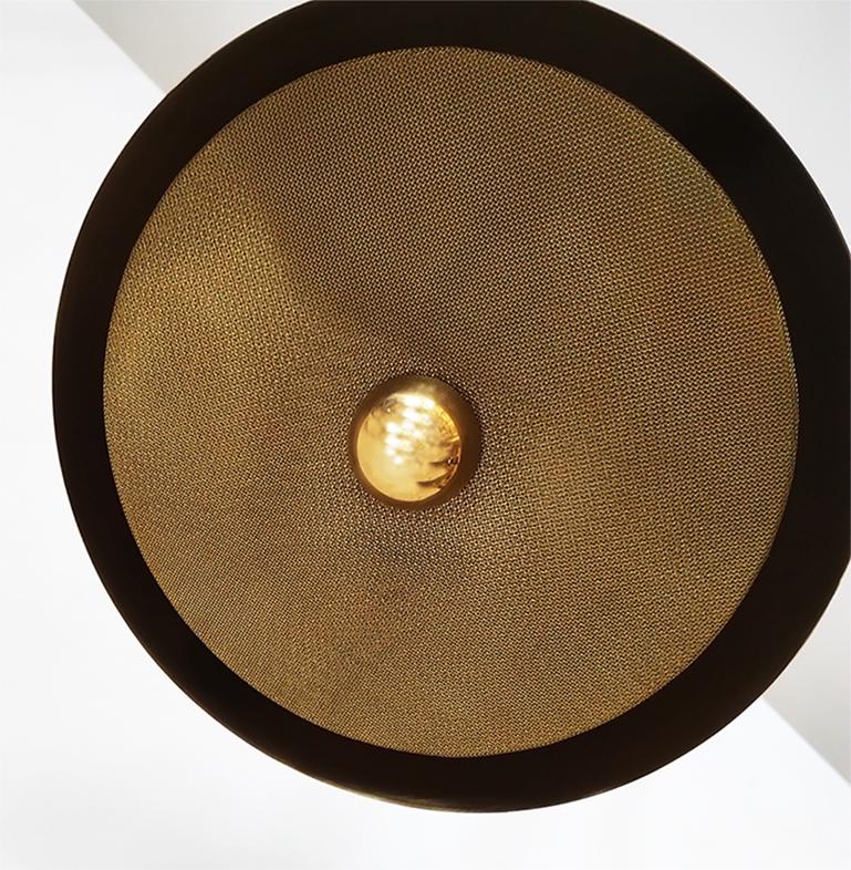 European Dash, Solid Brass Pendant Light by Candas Design For Sale