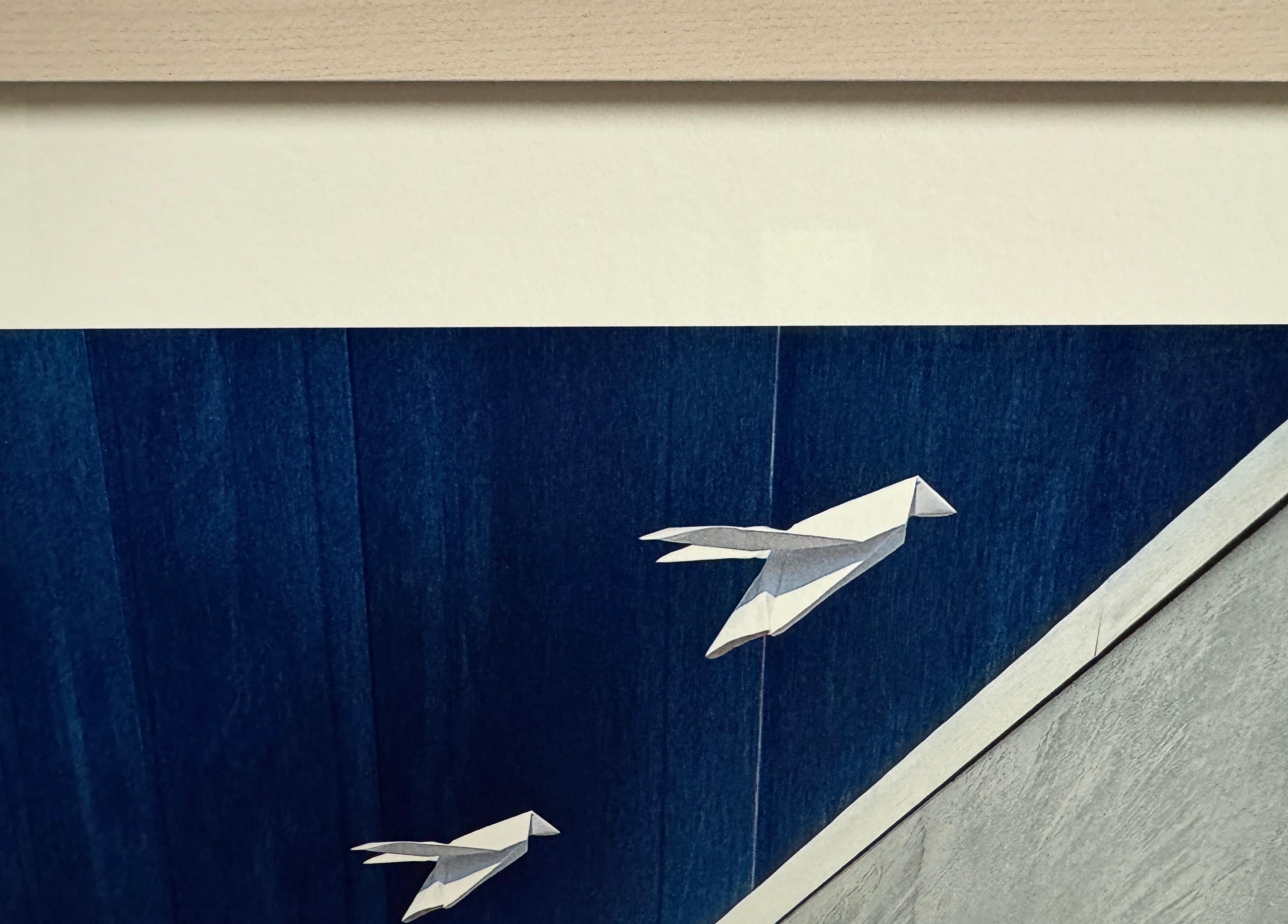 Limited Edition Photograph, Location-inspired, Surrealist, Architecture, Blue For Sale 4