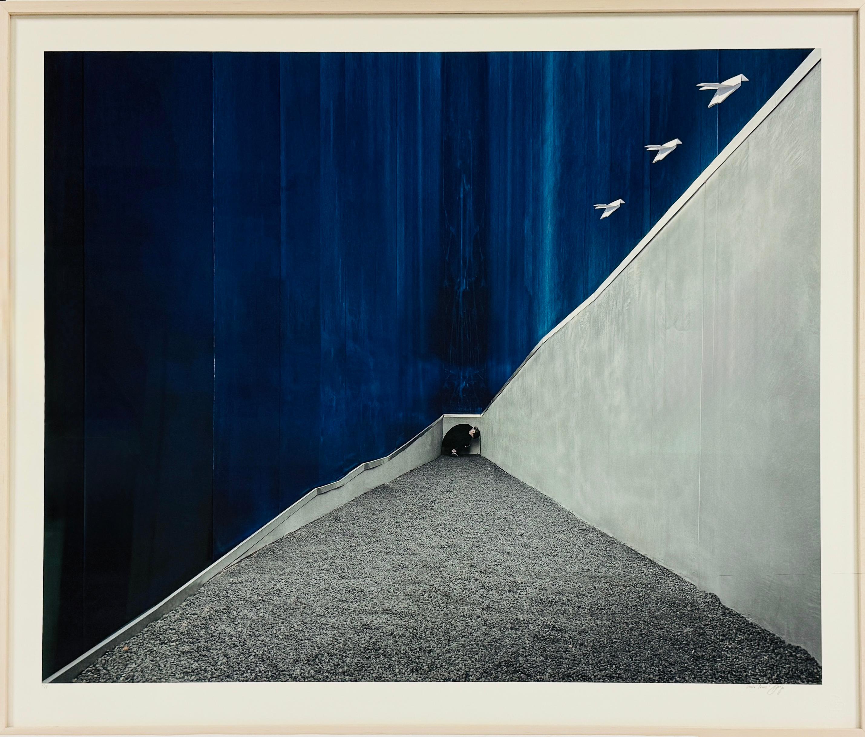 Limited Edition Photograph, Location-inspired, Surrealist, Architecture, Blue For Sale 5