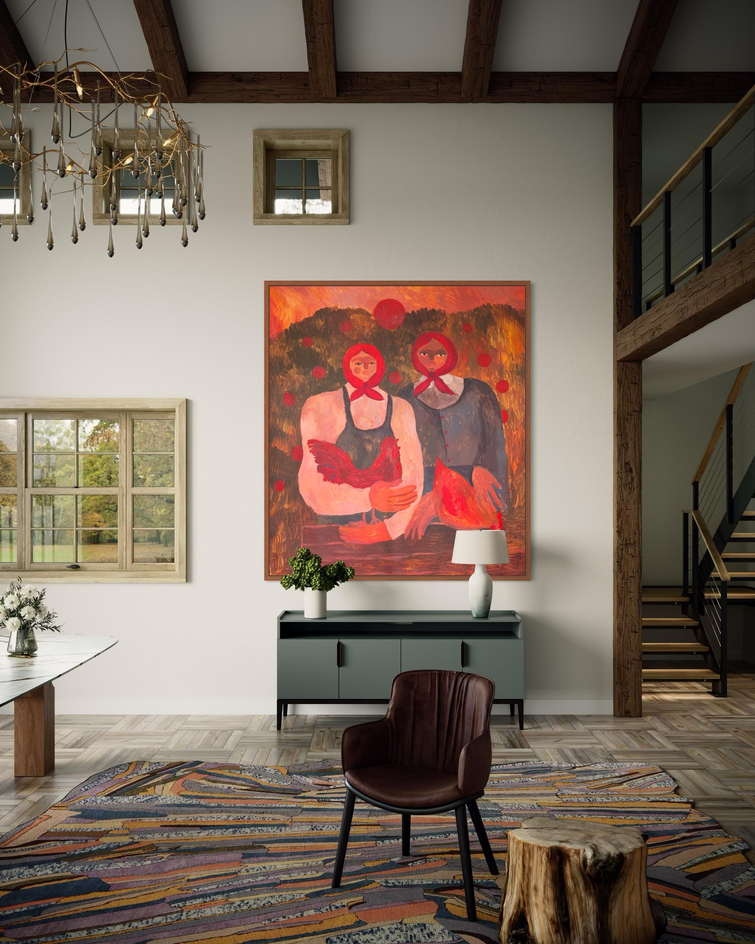 Des yeux sans âge - Impressionnisme Painting par Dasha Pogodina