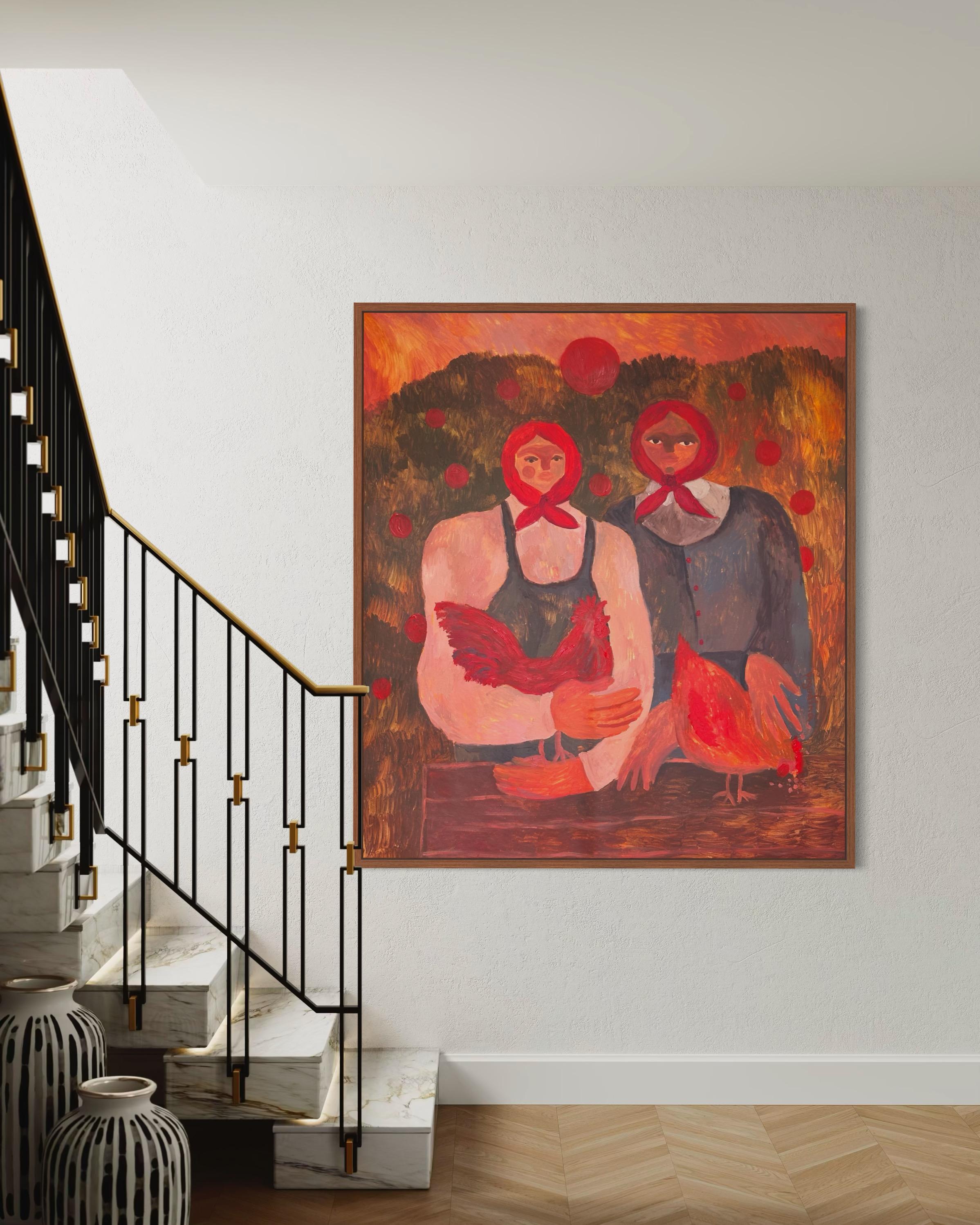 Des yeux sans âge - Rose Interior Painting par Dasha Pogodina