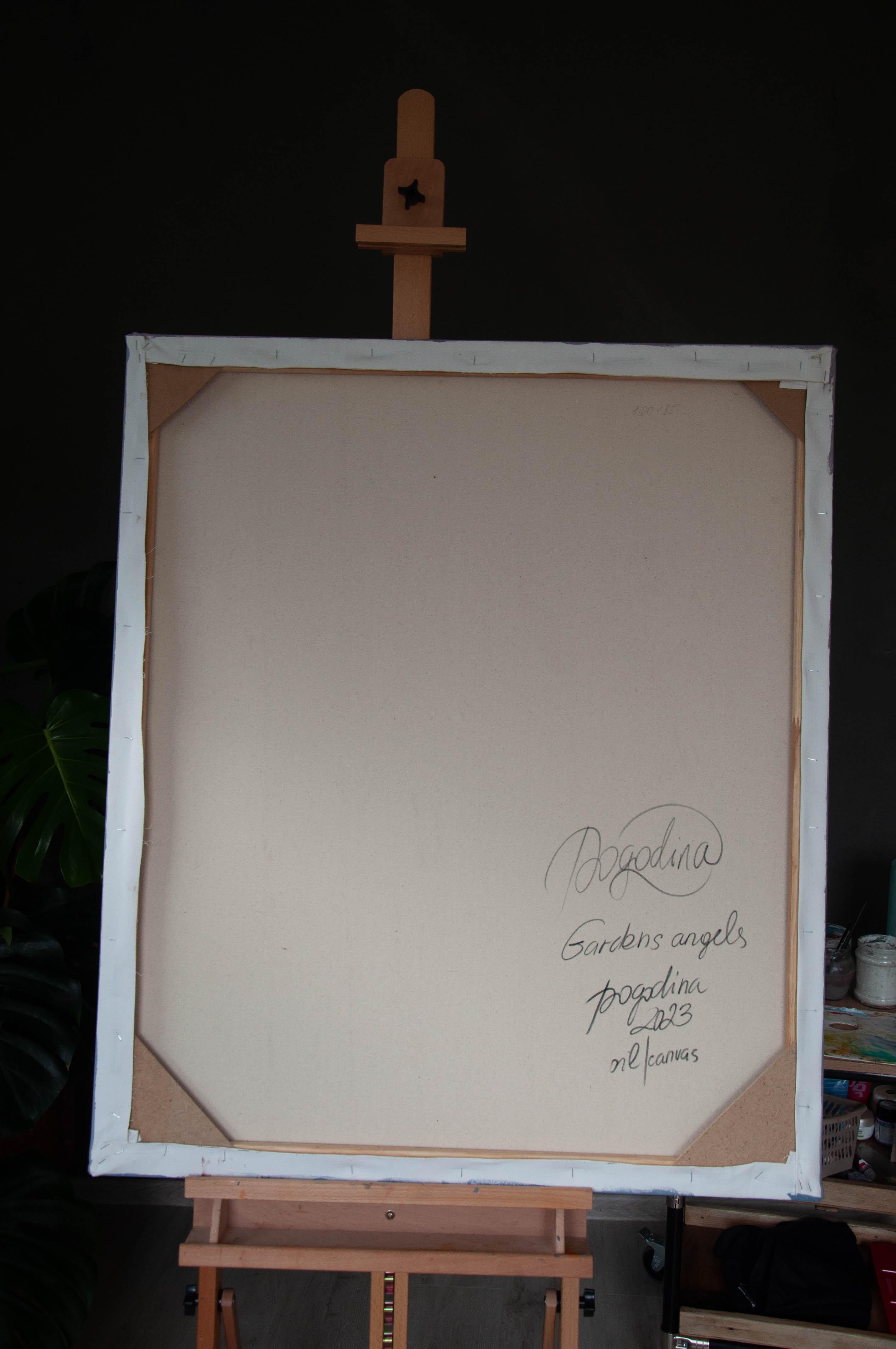 Angeli Arte Moderna, tela, olio - GARDENS ANGEL - 40x32in (100*80) cm 11