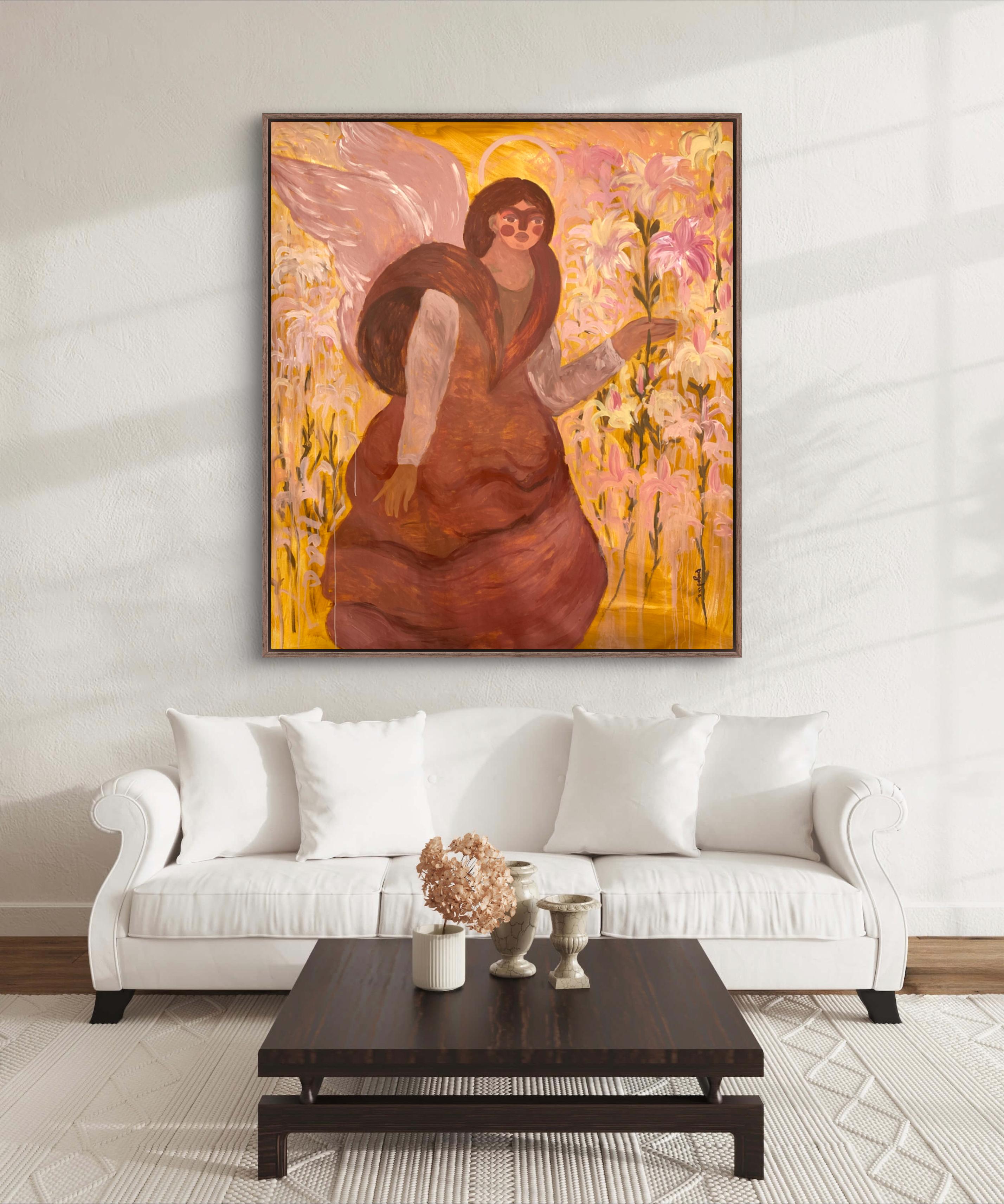 Annunciation - Painting by Dasha Pogodina