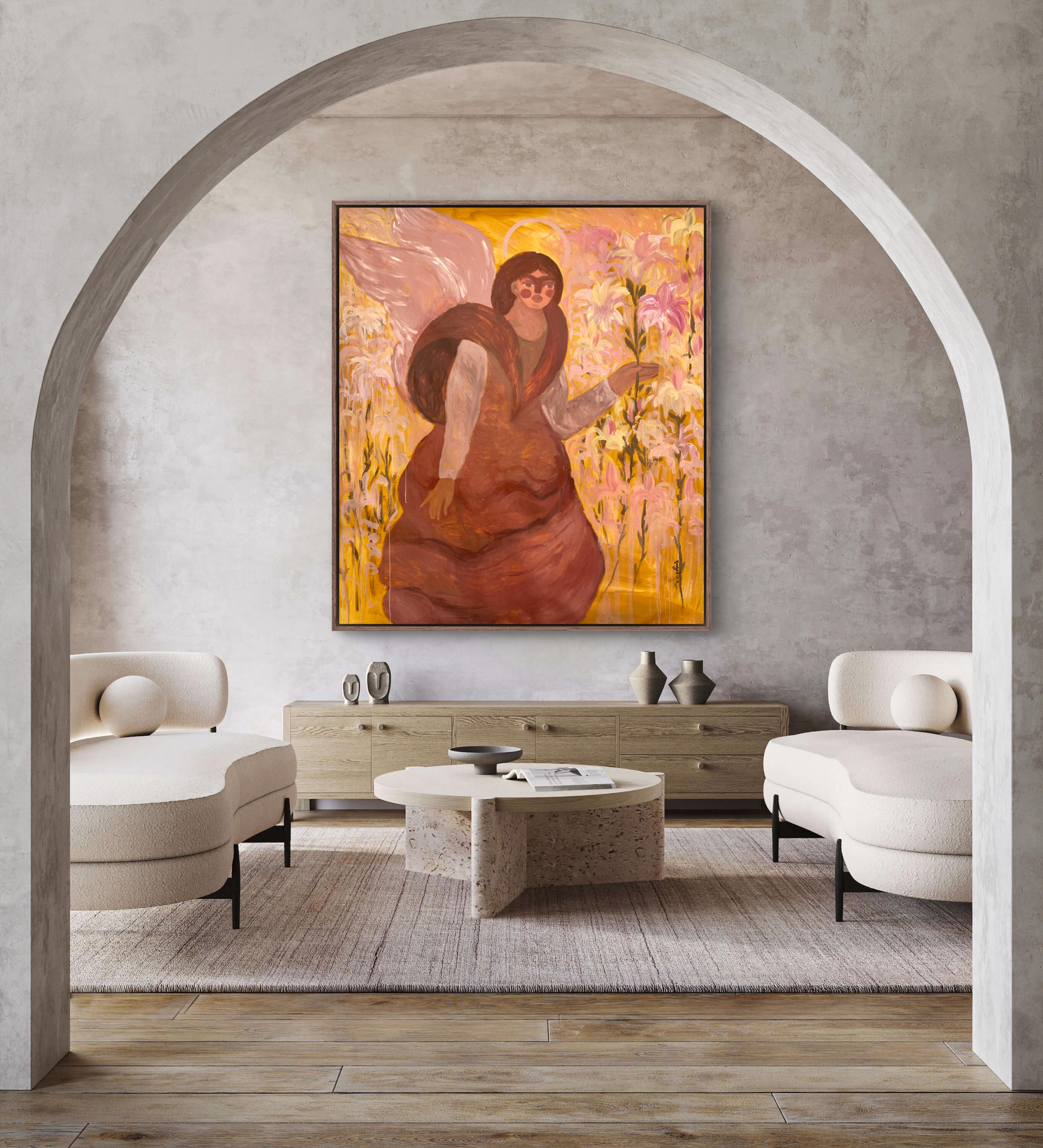 Annunciation - Impressionist Painting by Dasha Pogodina