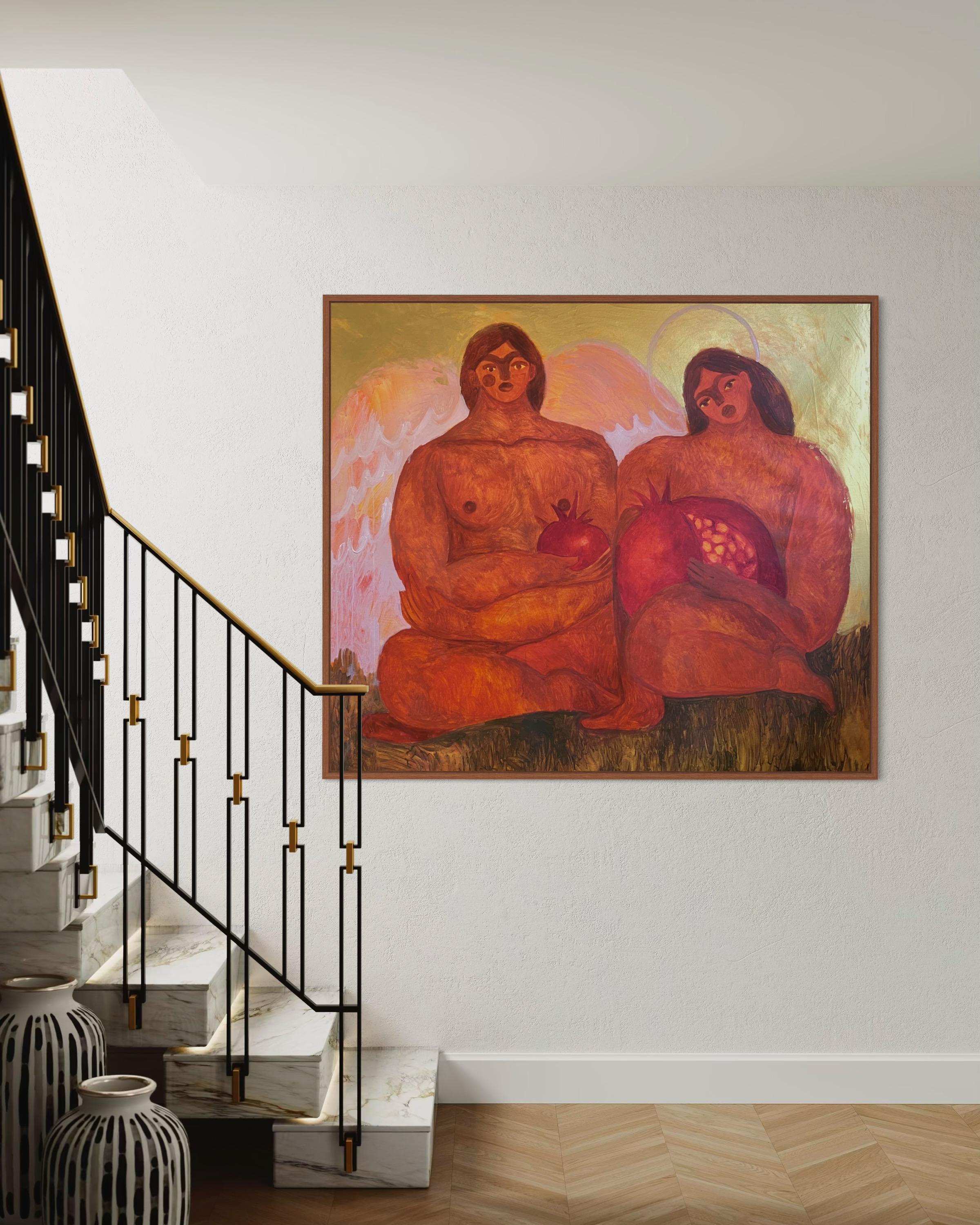 Verkündigung (Braun), Figurative Painting, von Dasha Pogodina
