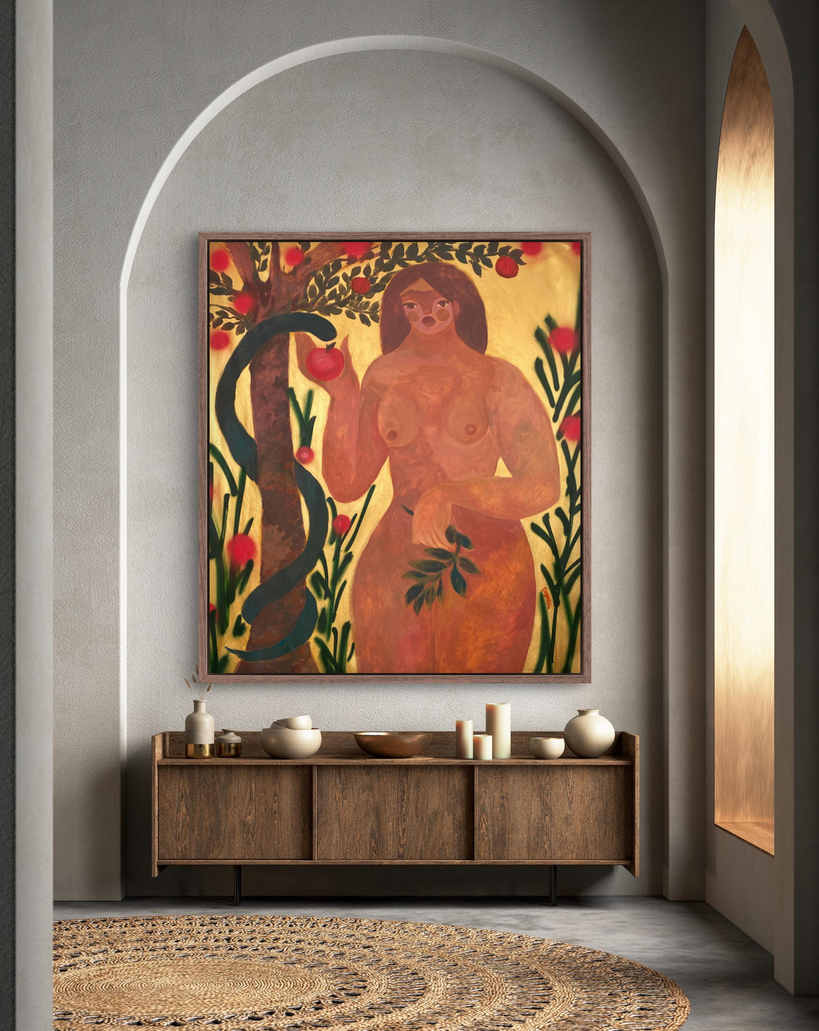Succo di mela, tesoro! - Interior Painting Marrone di Dasha Pogodina