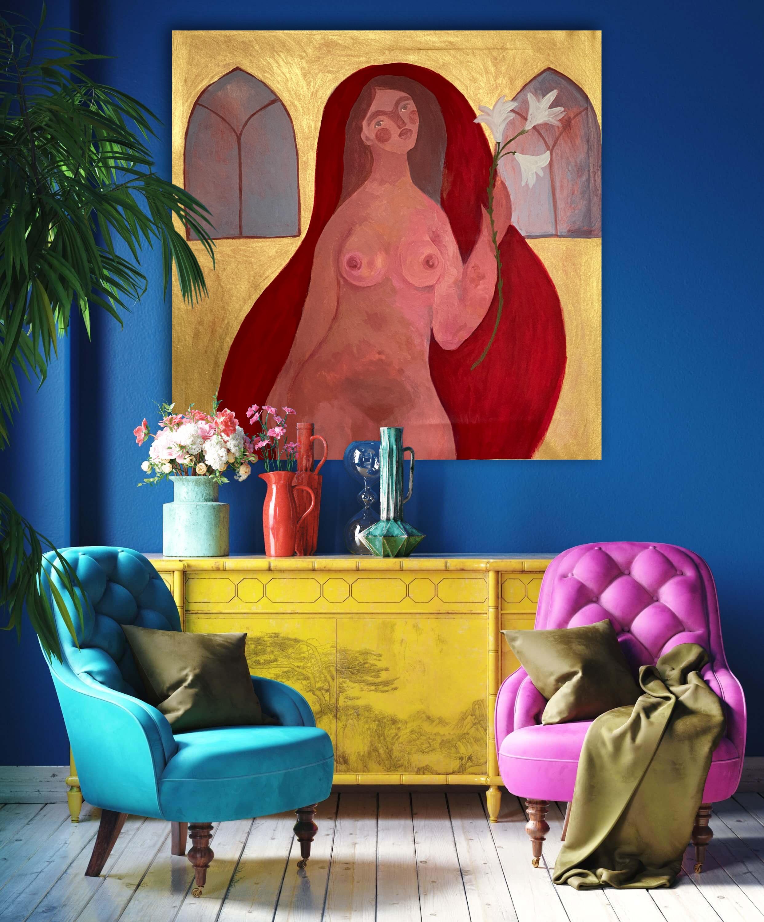 Ave Maria – Painting von Dasha Pogodina