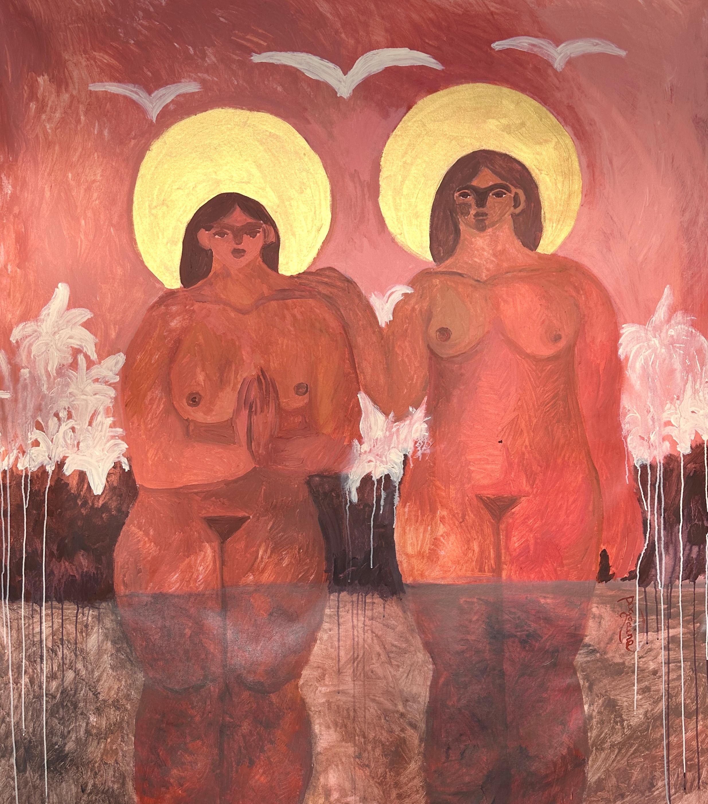 Figurative Painting di Dasha Pogodina - Battesimo del piacere