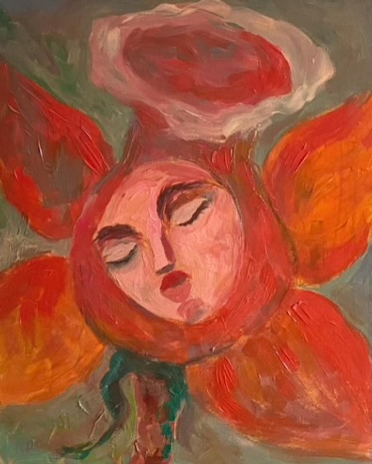Dasha Pogodina Figurative Painting - Bloom of Consciousness