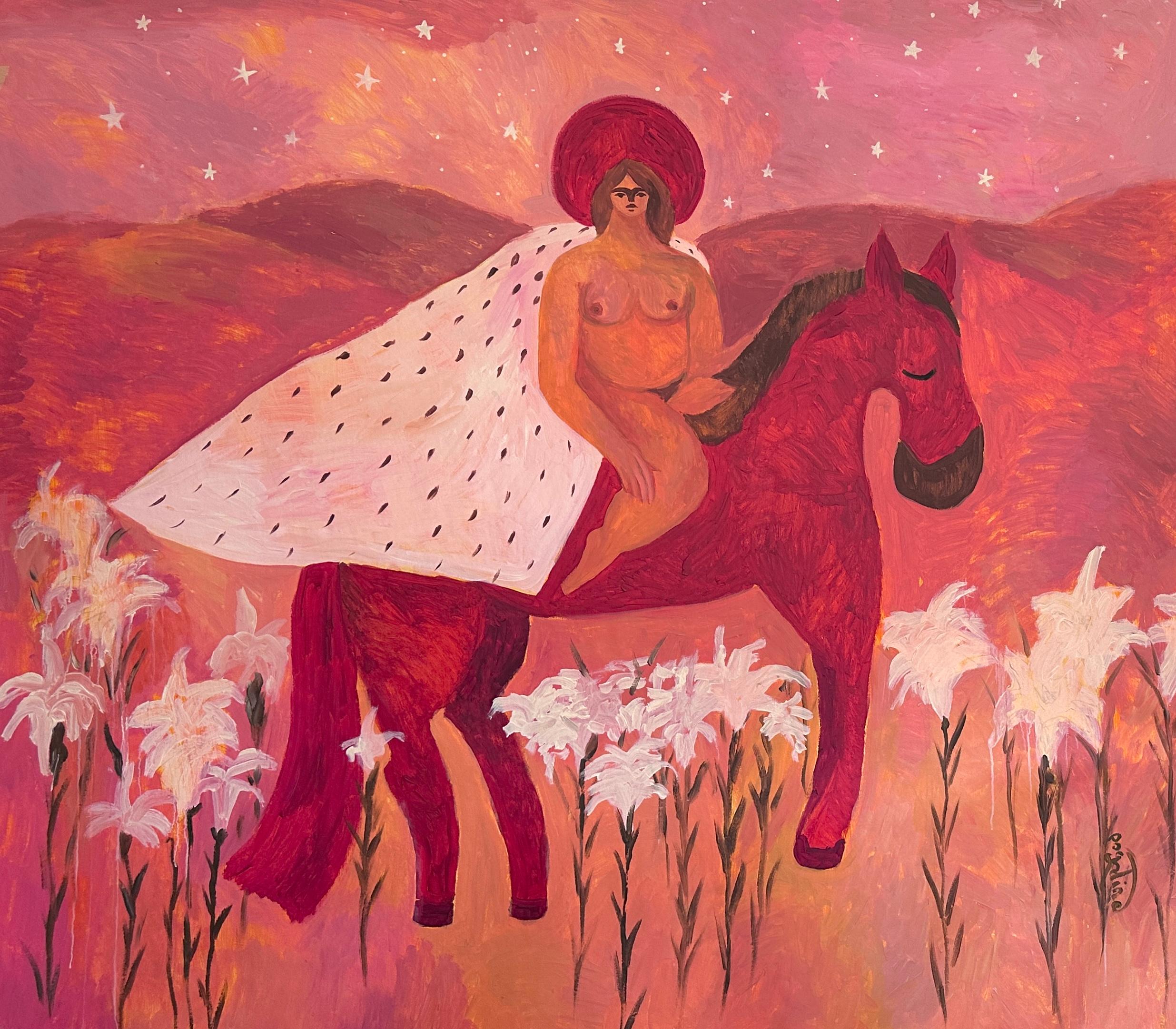 Dasha Pogodina Figurative Painting - Crusade for intimacy