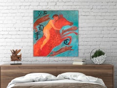 Figurative original painting "I'm not afraid anymore" by Dasha Pogodina