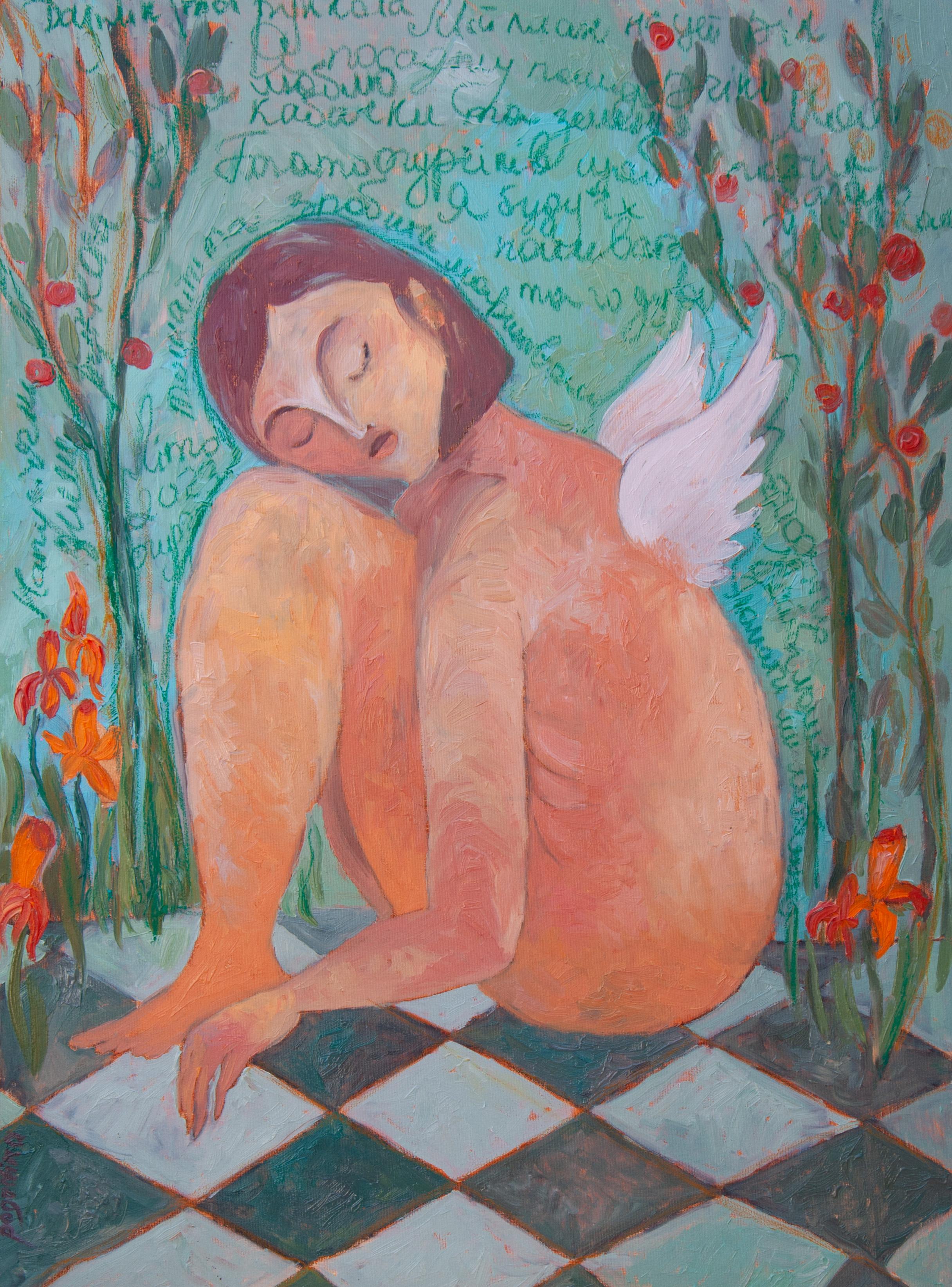 Dasha Pogodina Nude Painting - FLORA