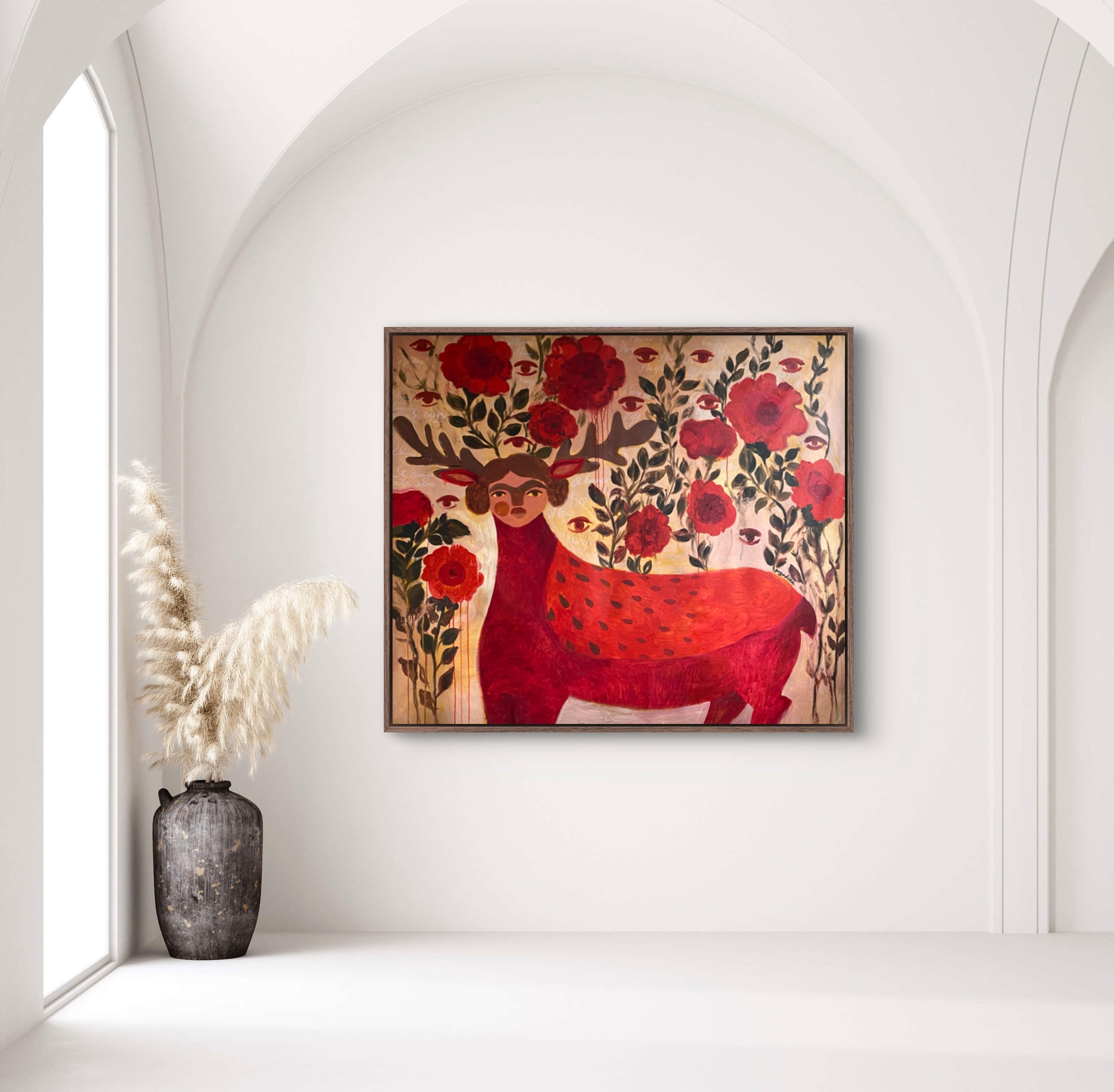 For the first time I see myself so clearly - Impressionist Painting by Dasha Pogodina