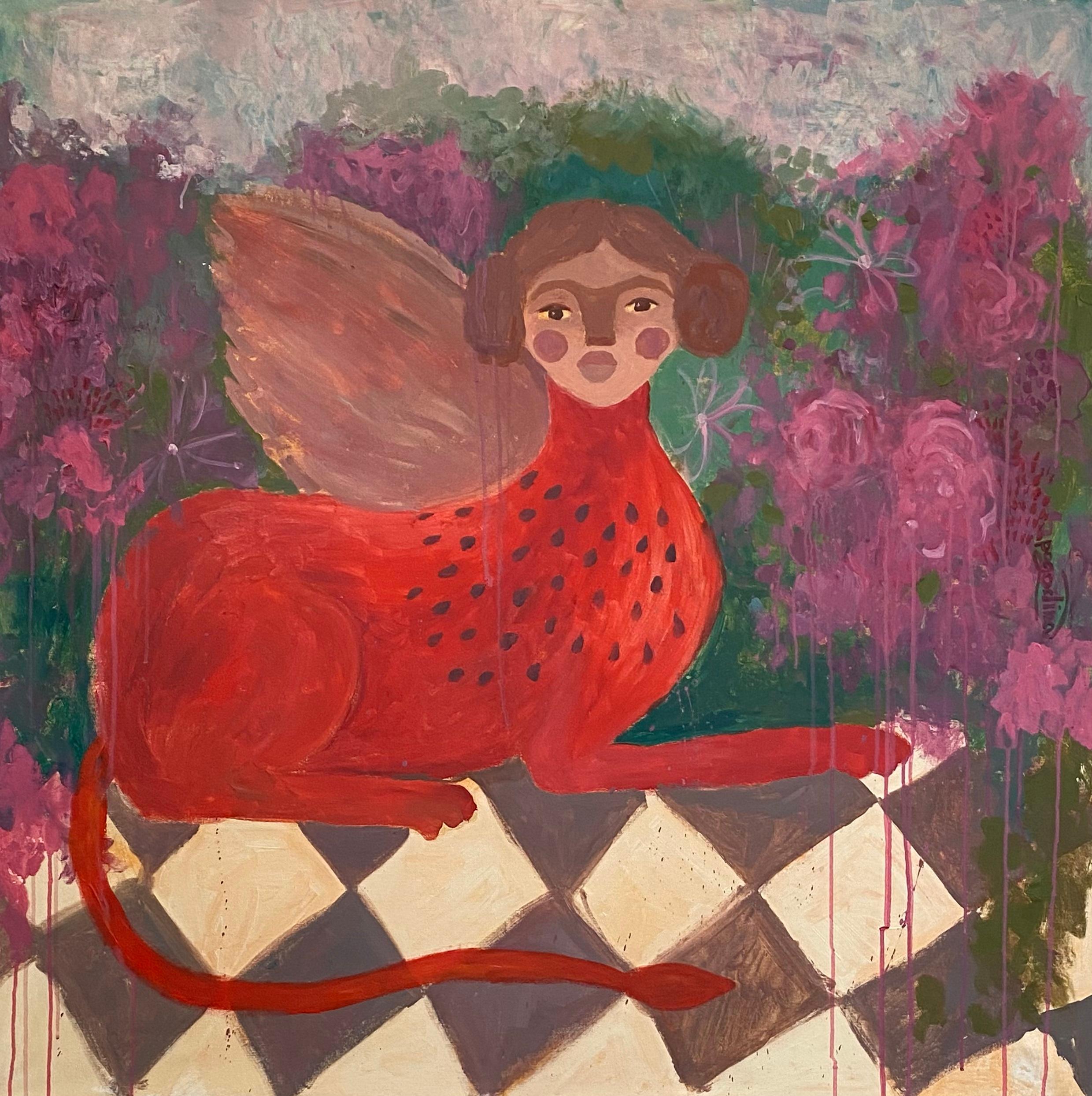 Dasha Pogodina Interior Painting – Wächter des Gartens