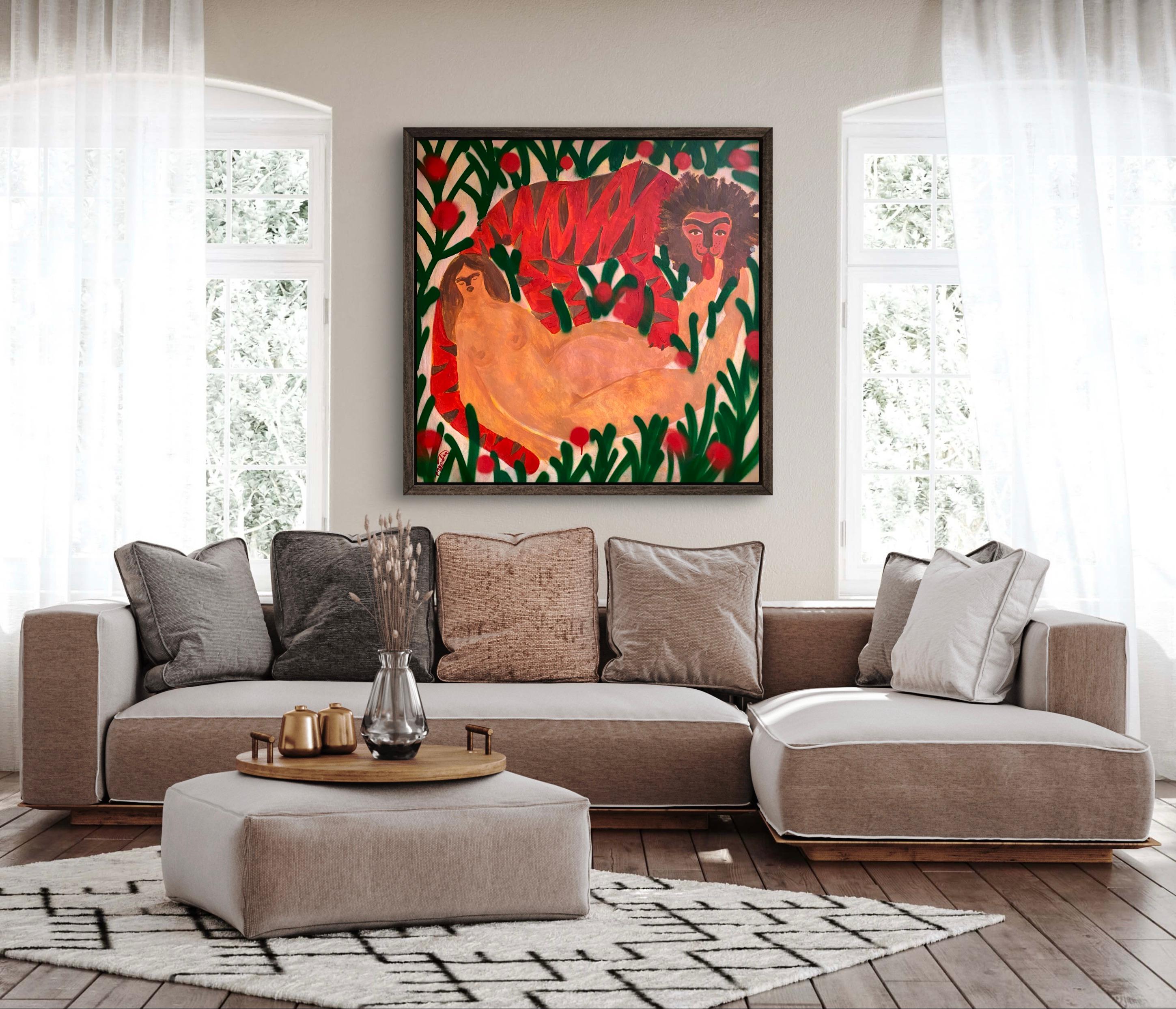 Ich habe dich erwischt, mein Schatz! – Painting von Dasha Pogodina