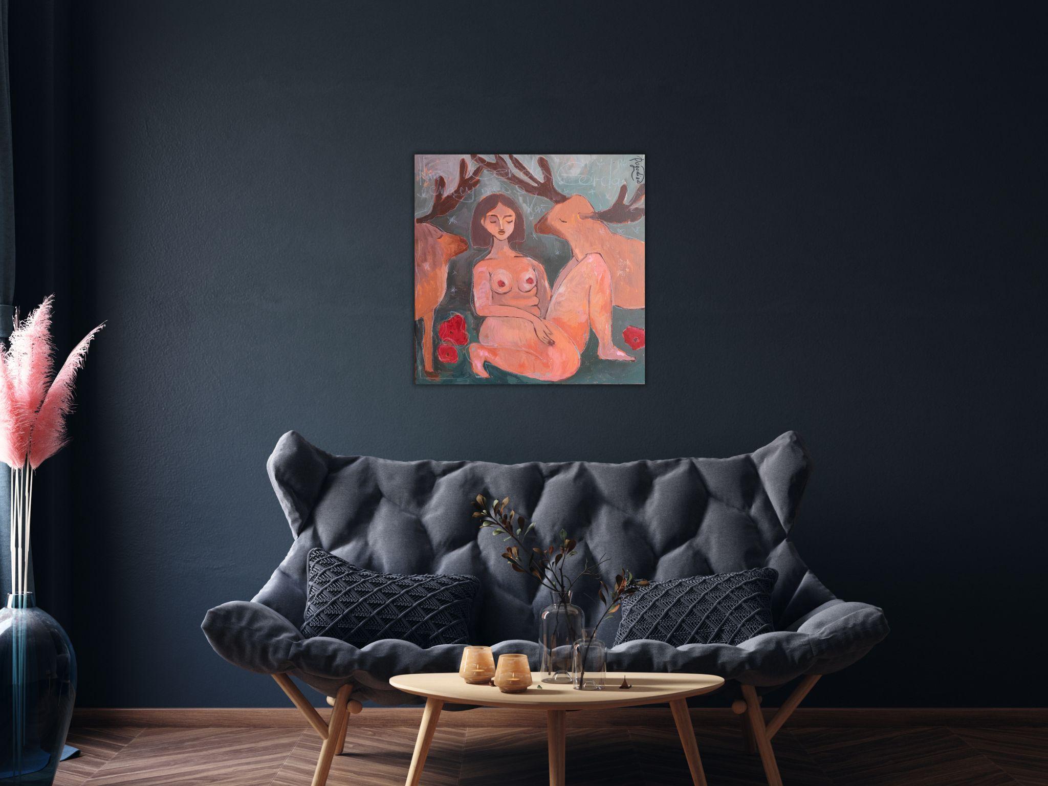 Tengo que salvarte - Painting de Dasha Pogodina