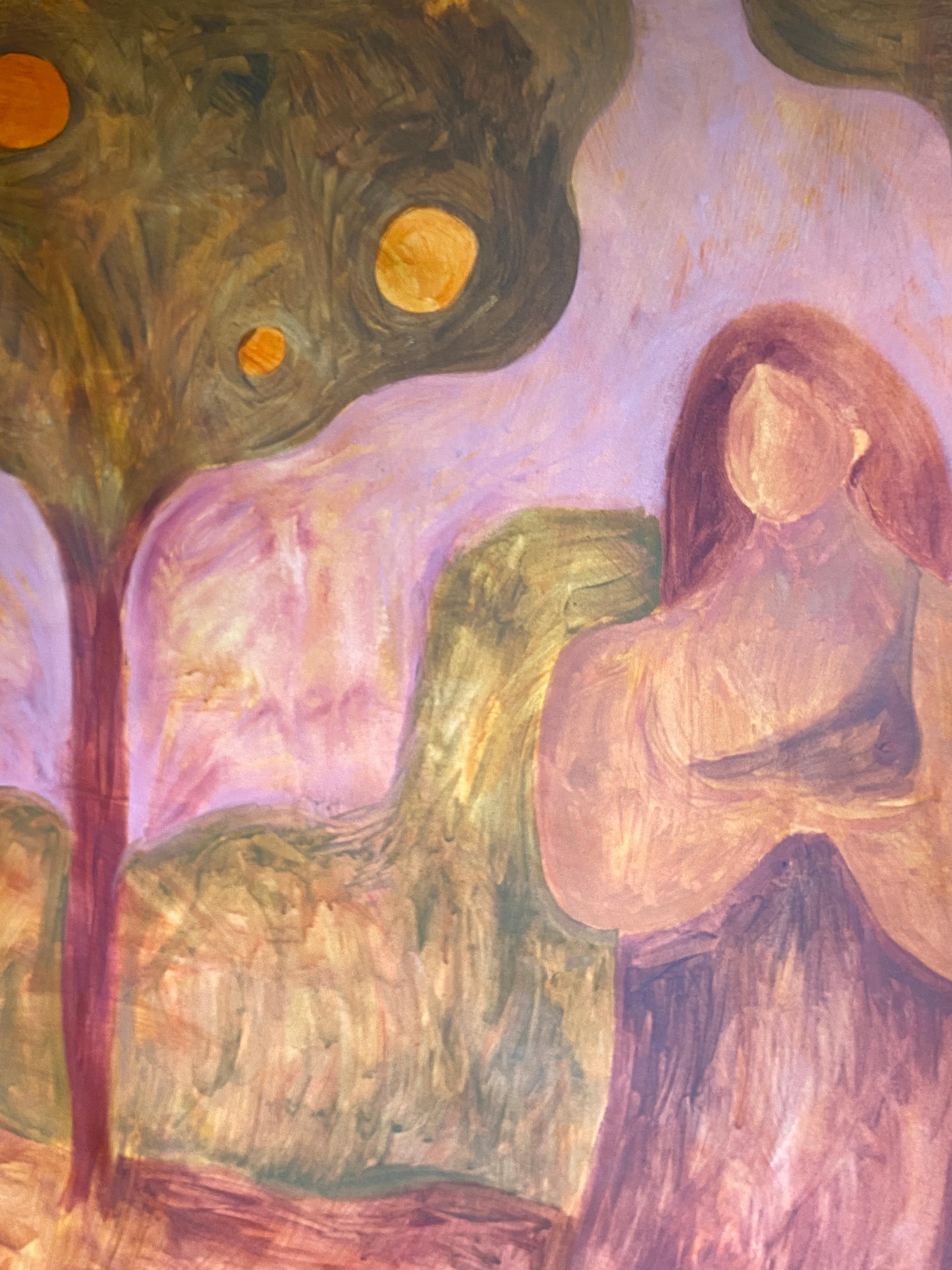 Dieses Gemälde wird Ihnen auf einem Holzrahmen gespannt geliefert und ist komplett fertig für die Aufstellung im Innenraum.

ÜBER DAS KUNSTWERK

