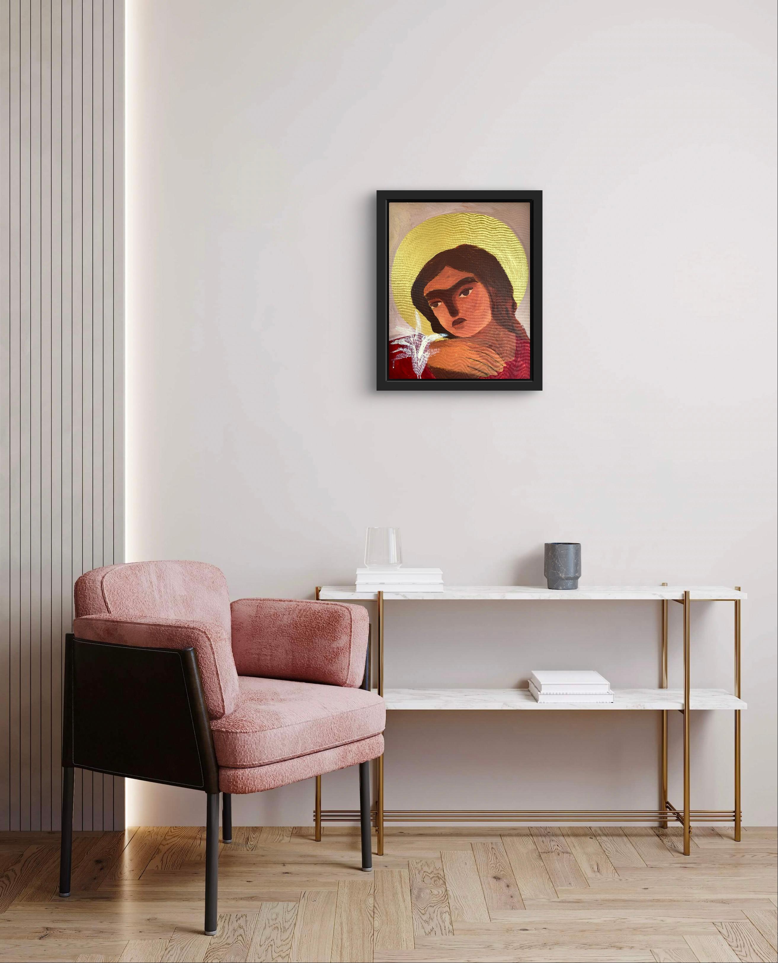 Unbefleckte Empfängnis#2 (Braun), Interior Painting, von Dasha Pogodina