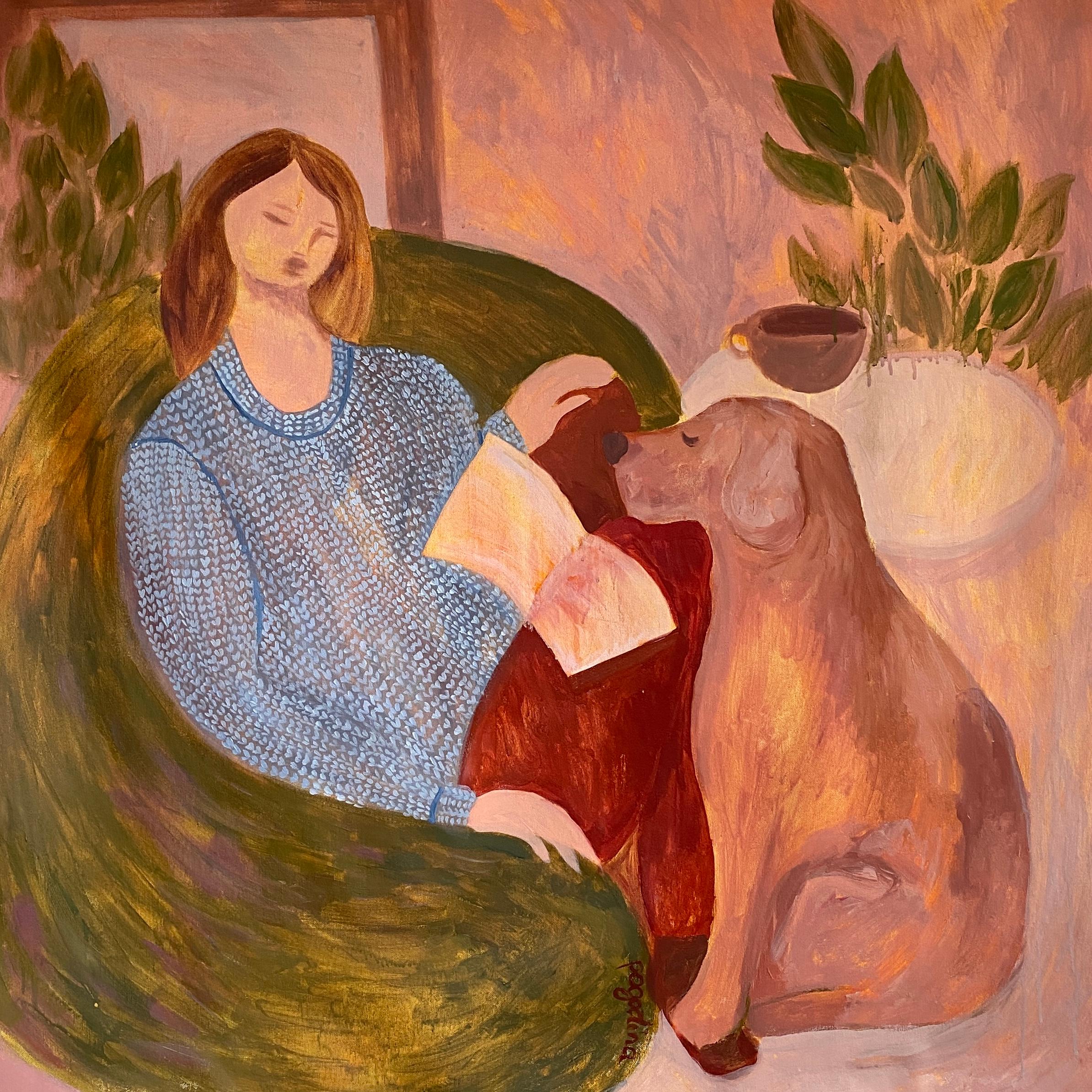 Dasha Pogodina Interior Painting – Es ist Zeit zum Laufen, Mama