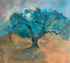 Landscape Painting - BLUE MEMORIES, oil on canvas - 40*32 in (100*80cm)