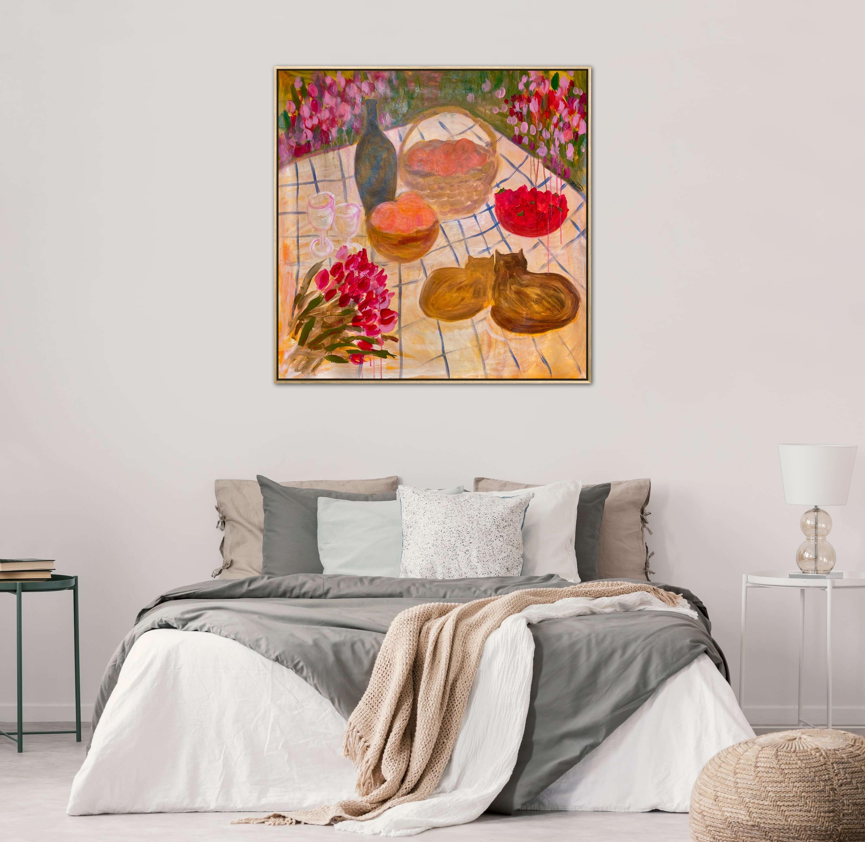 Let’s eat, honey - Painting by Dasha Pogodina