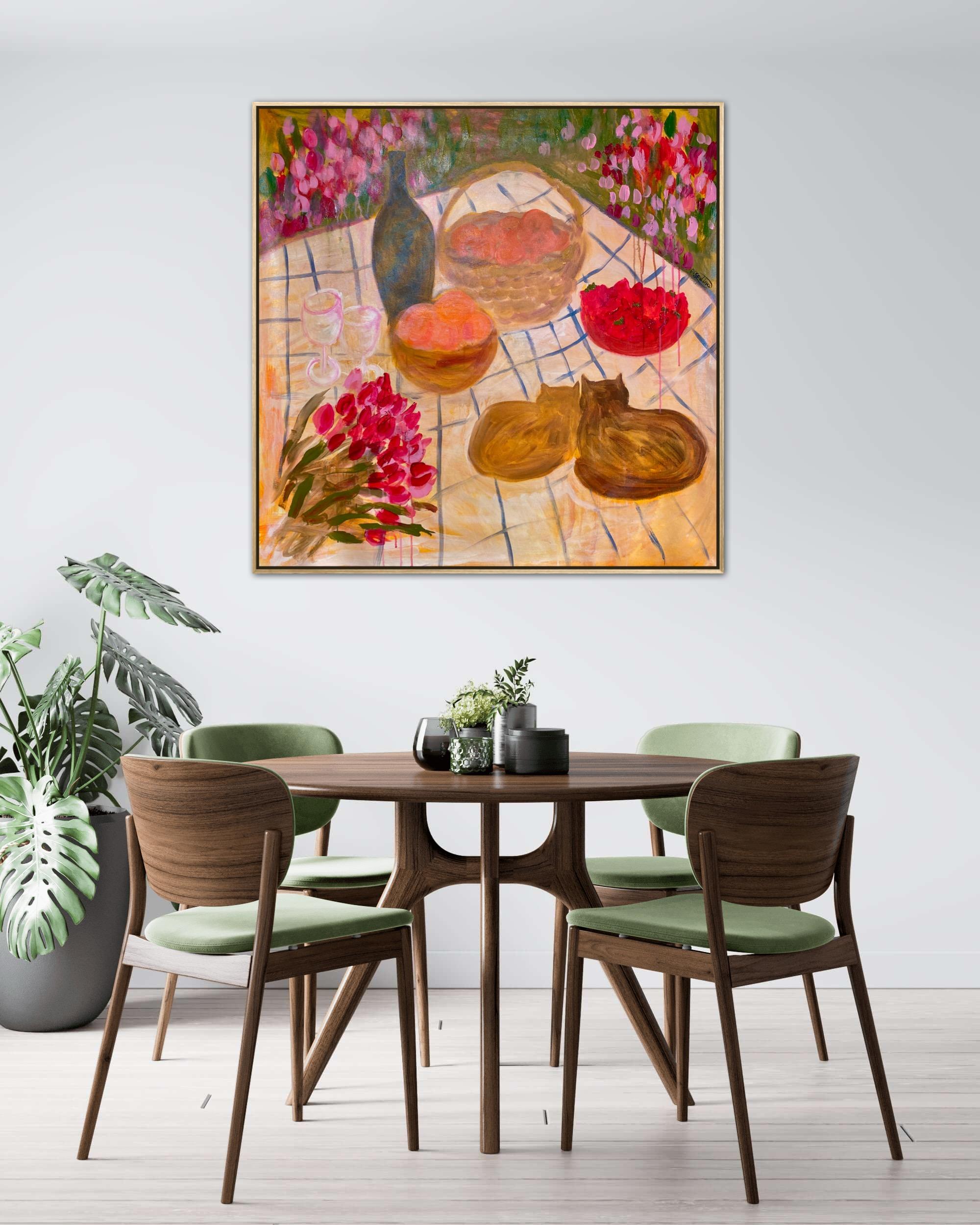 Let’s eat, honey - Impressionist Painting by Dasha Pogodina
