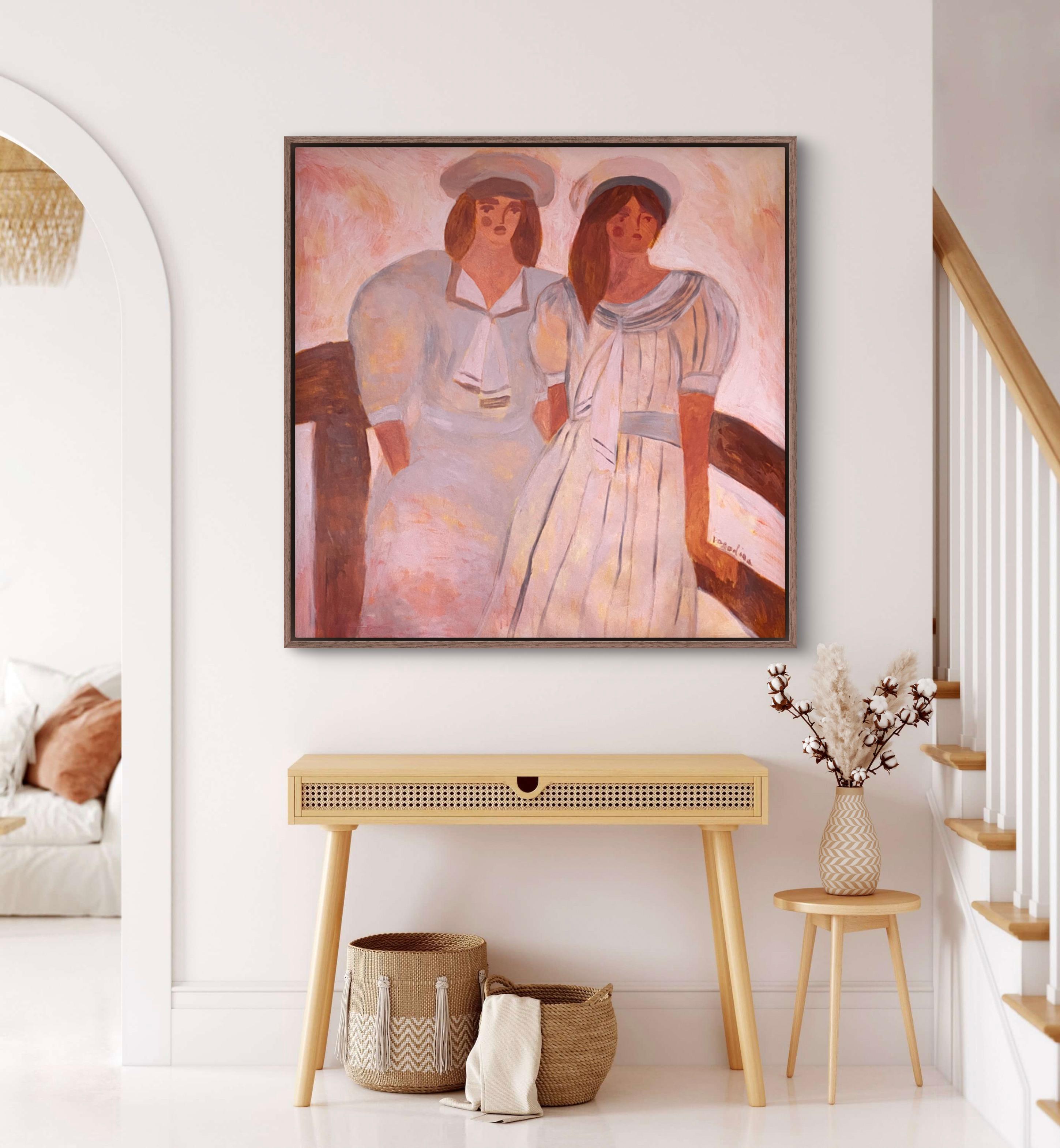 Miremos al futuro con esperanza - Interior Painting Beige de Dasha Pogodina
