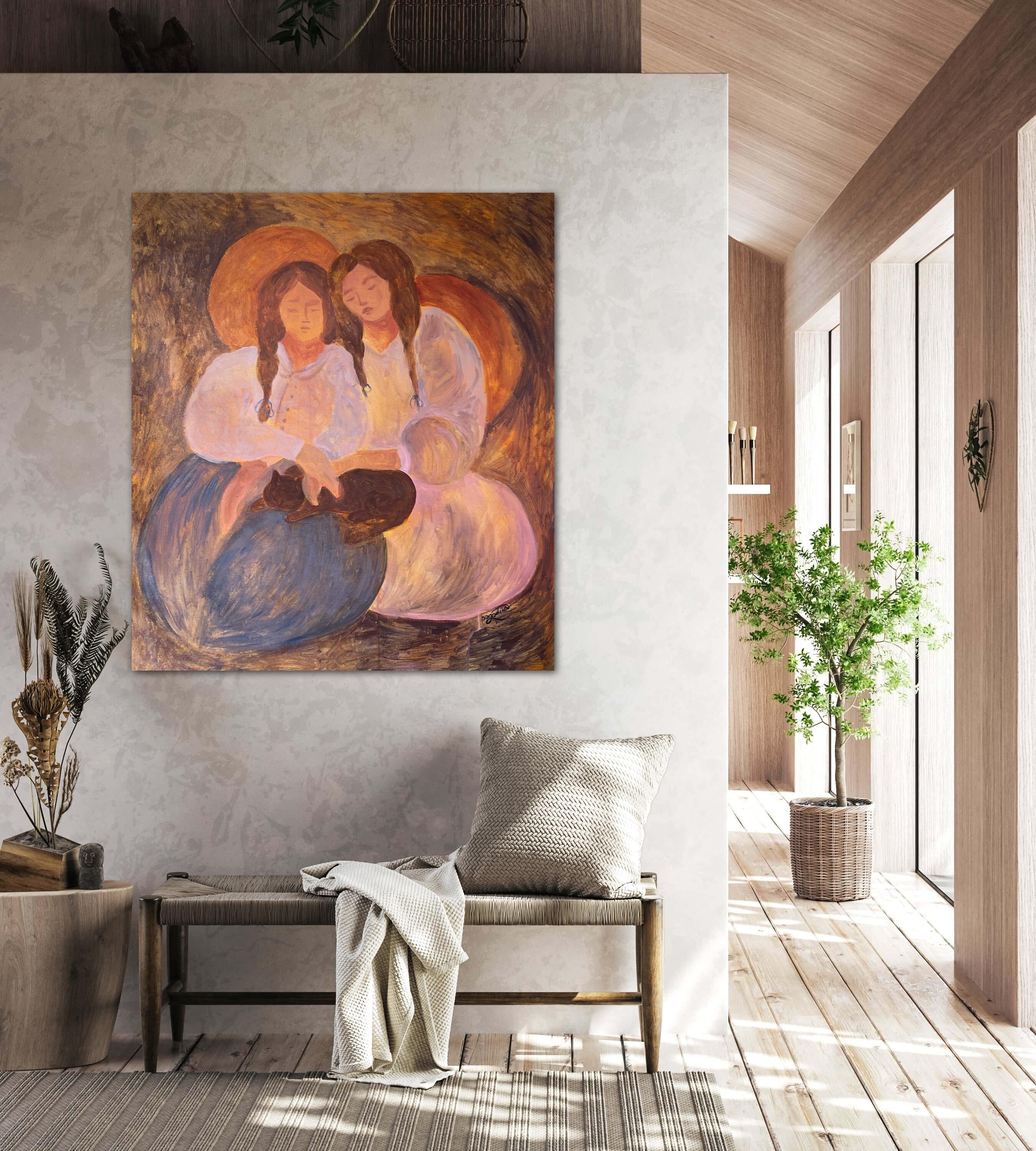 This painting will come to you stretched on a wooden stretcher and completely ready to be placed in the interior.

ABOUT THE ARTWORK
In 'Little Woman', I reflect on the inner strength and untamed spirit captured so vividly in the quote: 'You are the