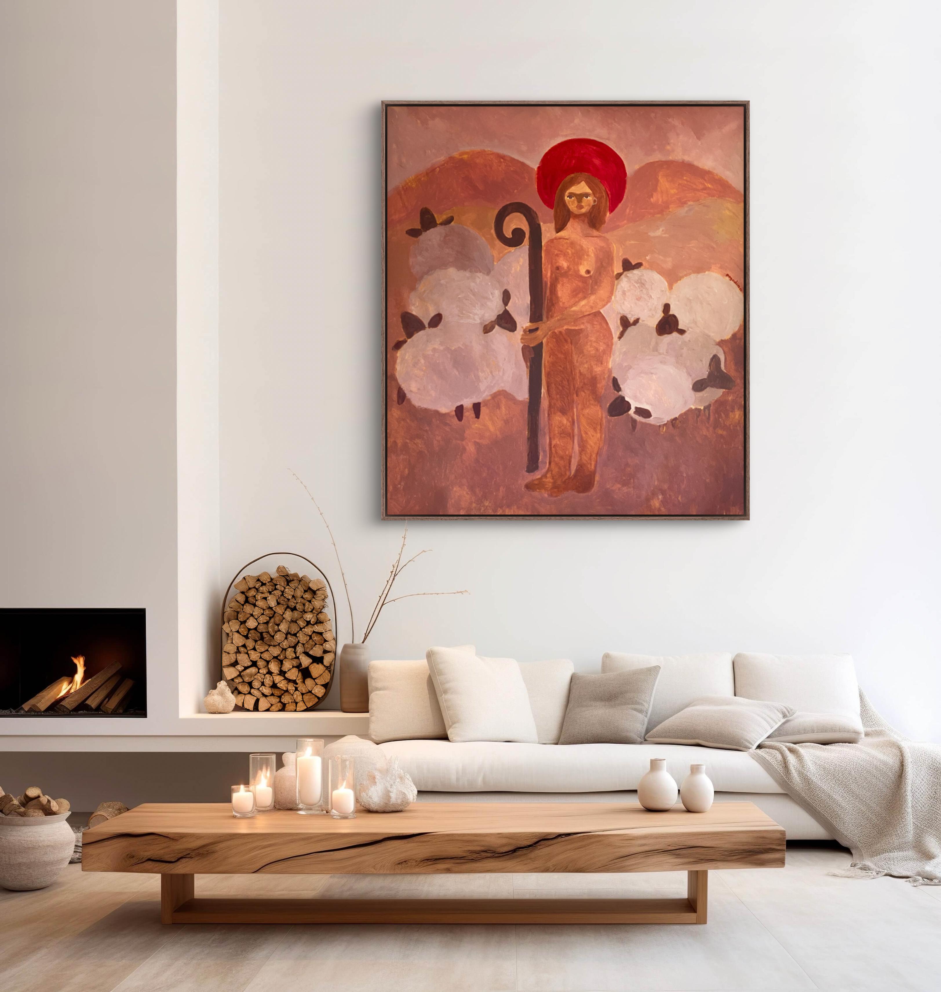 Lord is my shepherd - Impressionist Painting by Dasha Pogodina