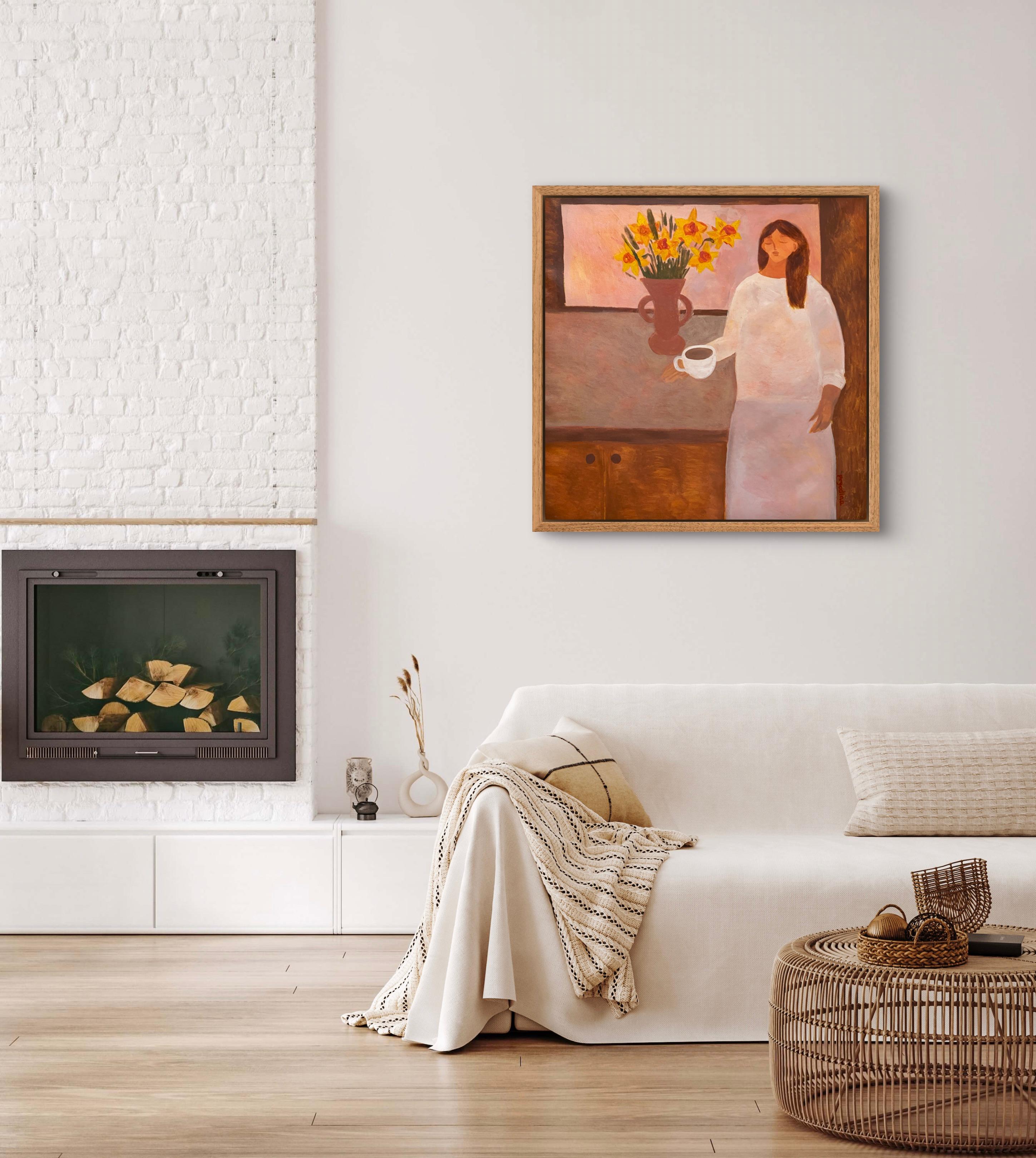 Das Leben lieben und auf den Frühling warten – Painting von Dasha Pogodina