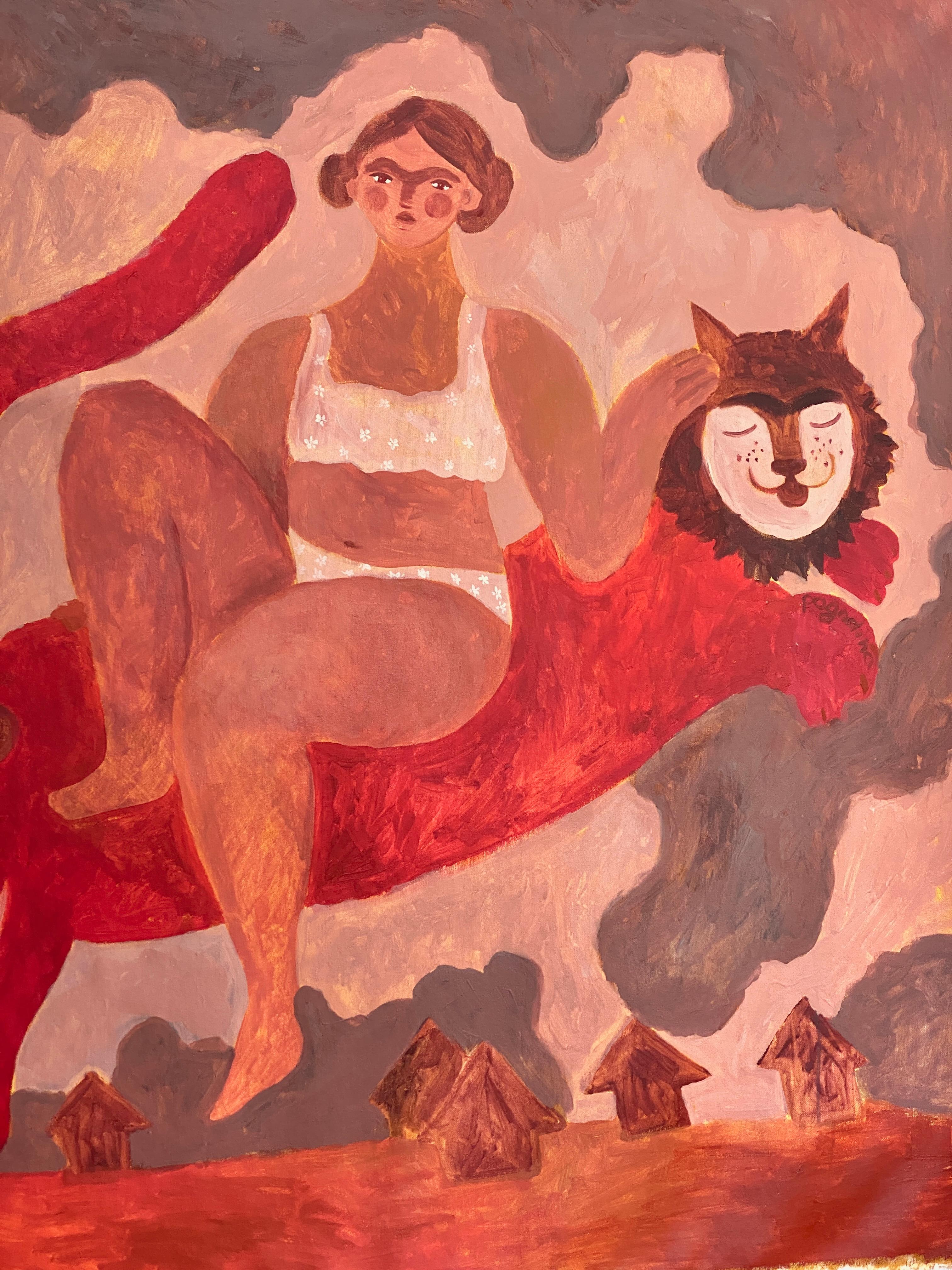 Mamma, sarò a casa fino alle dieci - Painting di Dasha Pogodina