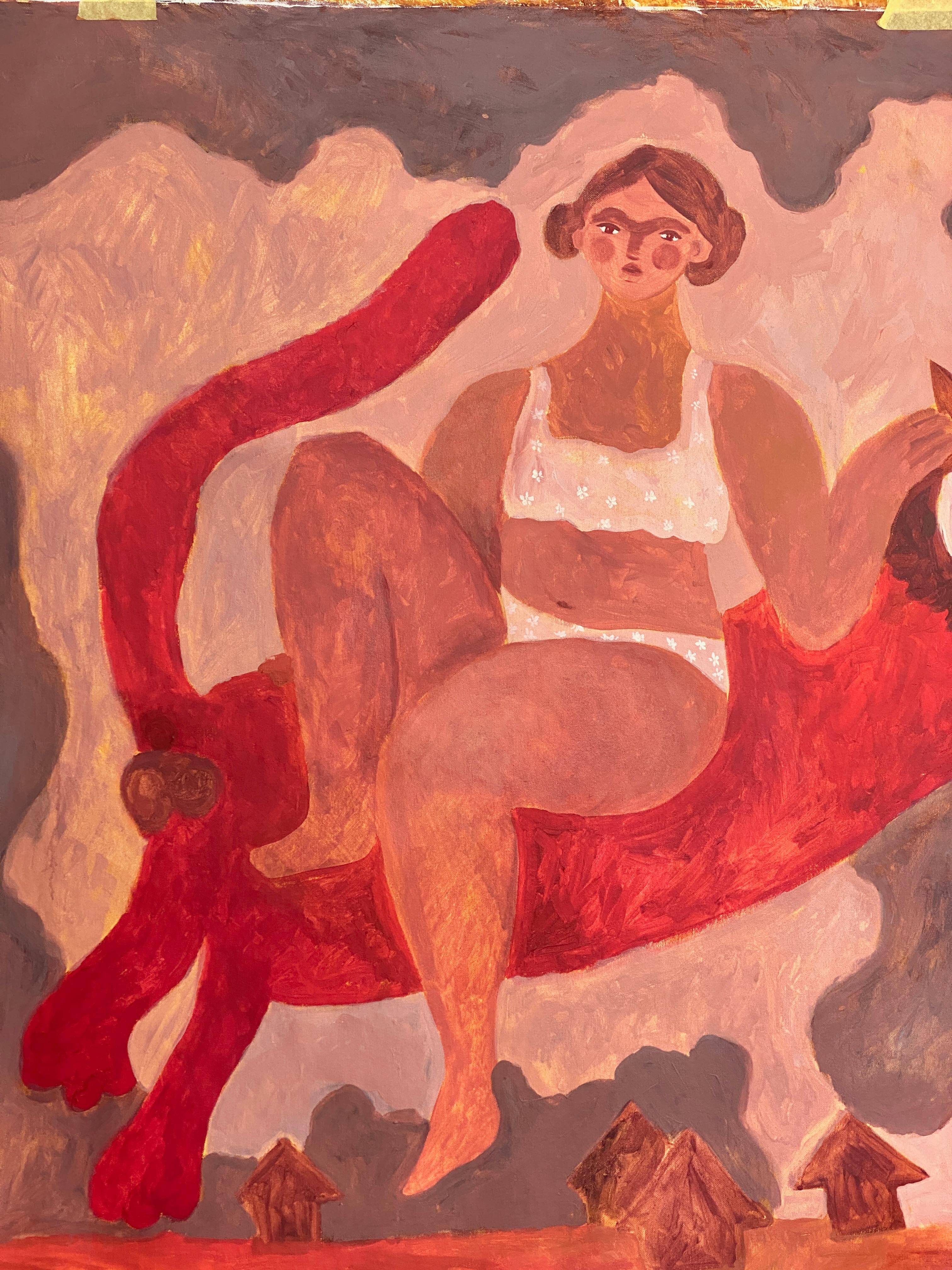 Mamma, sarò a casa fino alle dieci - Painting Impressionismo di Dasha Pogodina