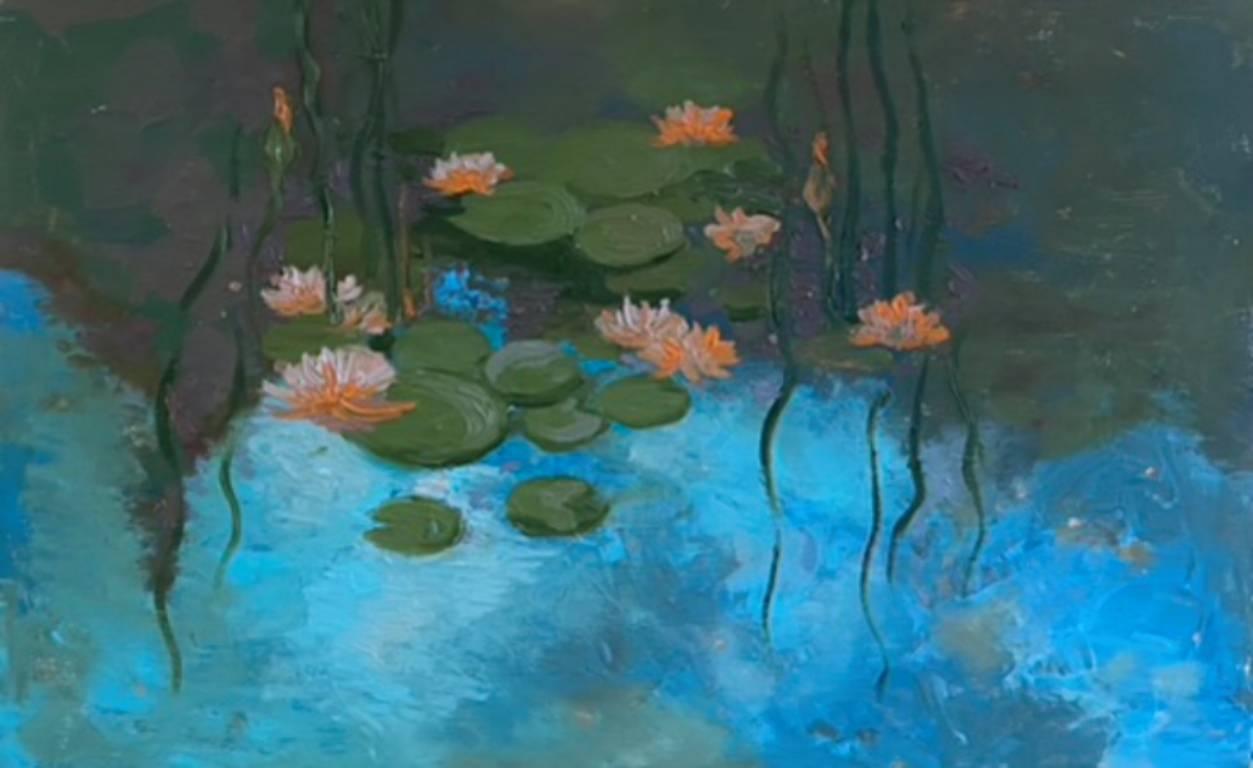 Dasha Pogodina Landscape Painting - Monet garden