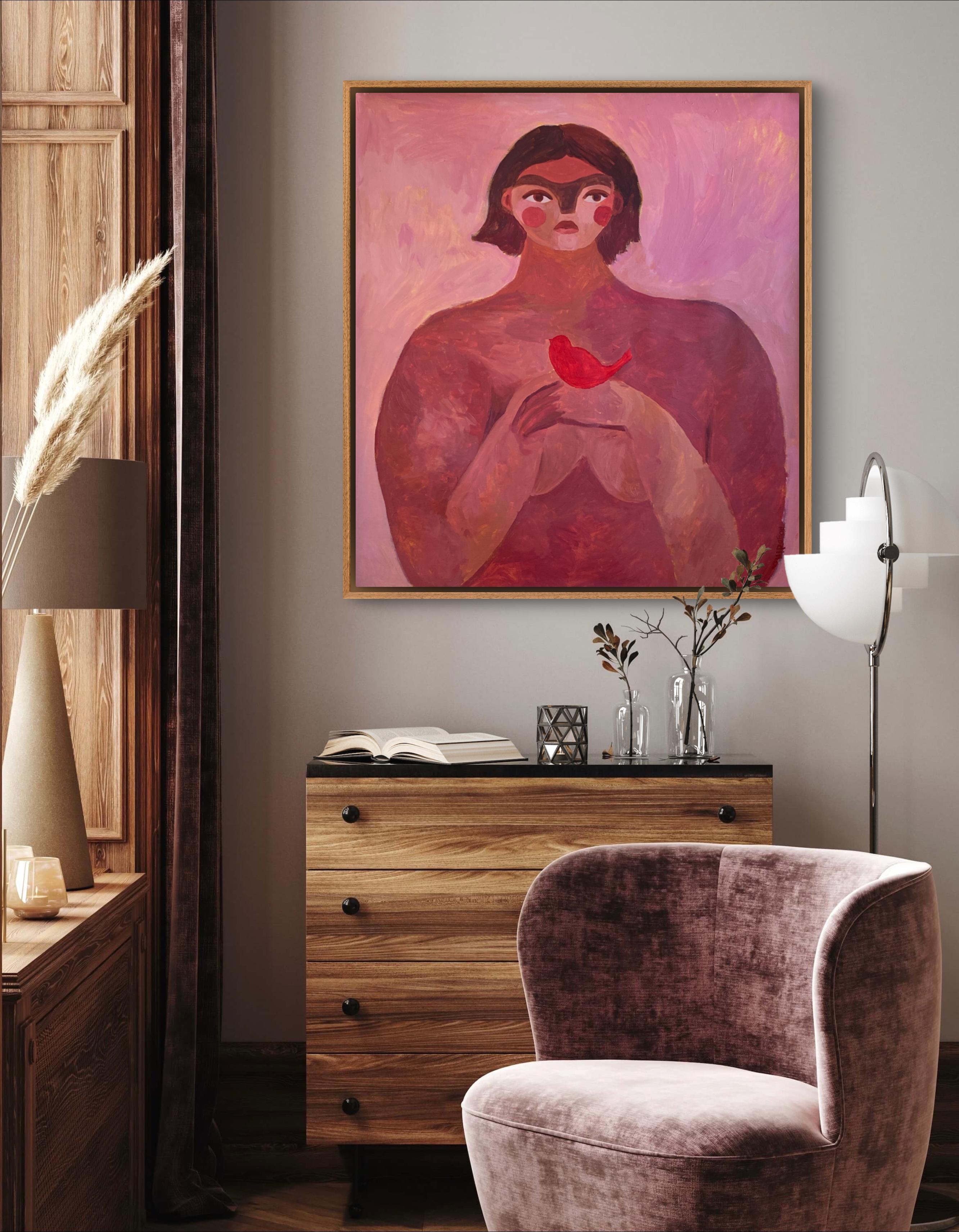 Mi pájaro cantará - Painting de Dasha Pogodina
