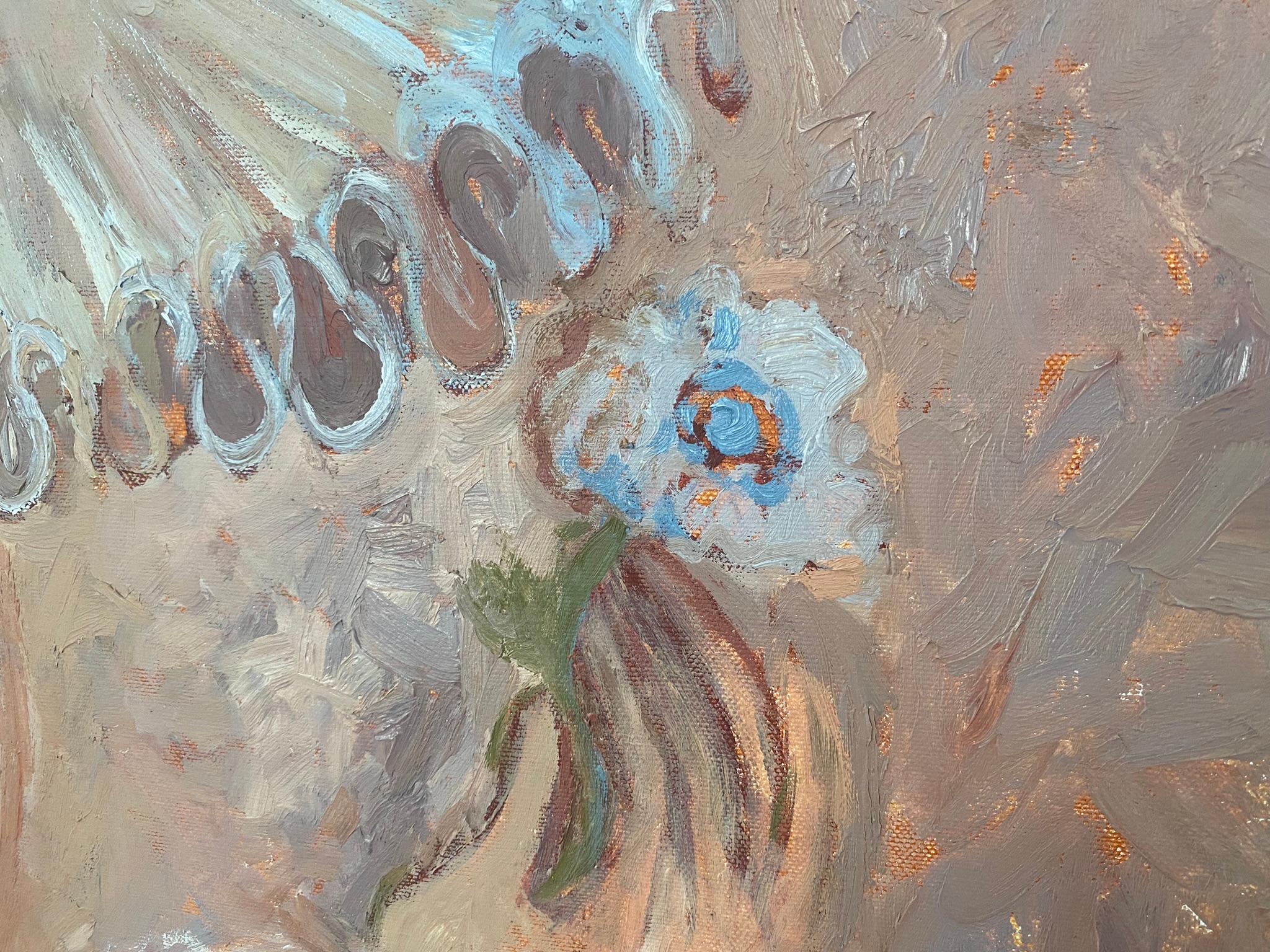 MY DEAR PRINCESS - Brown Interior Painting by Dasha Pogodina