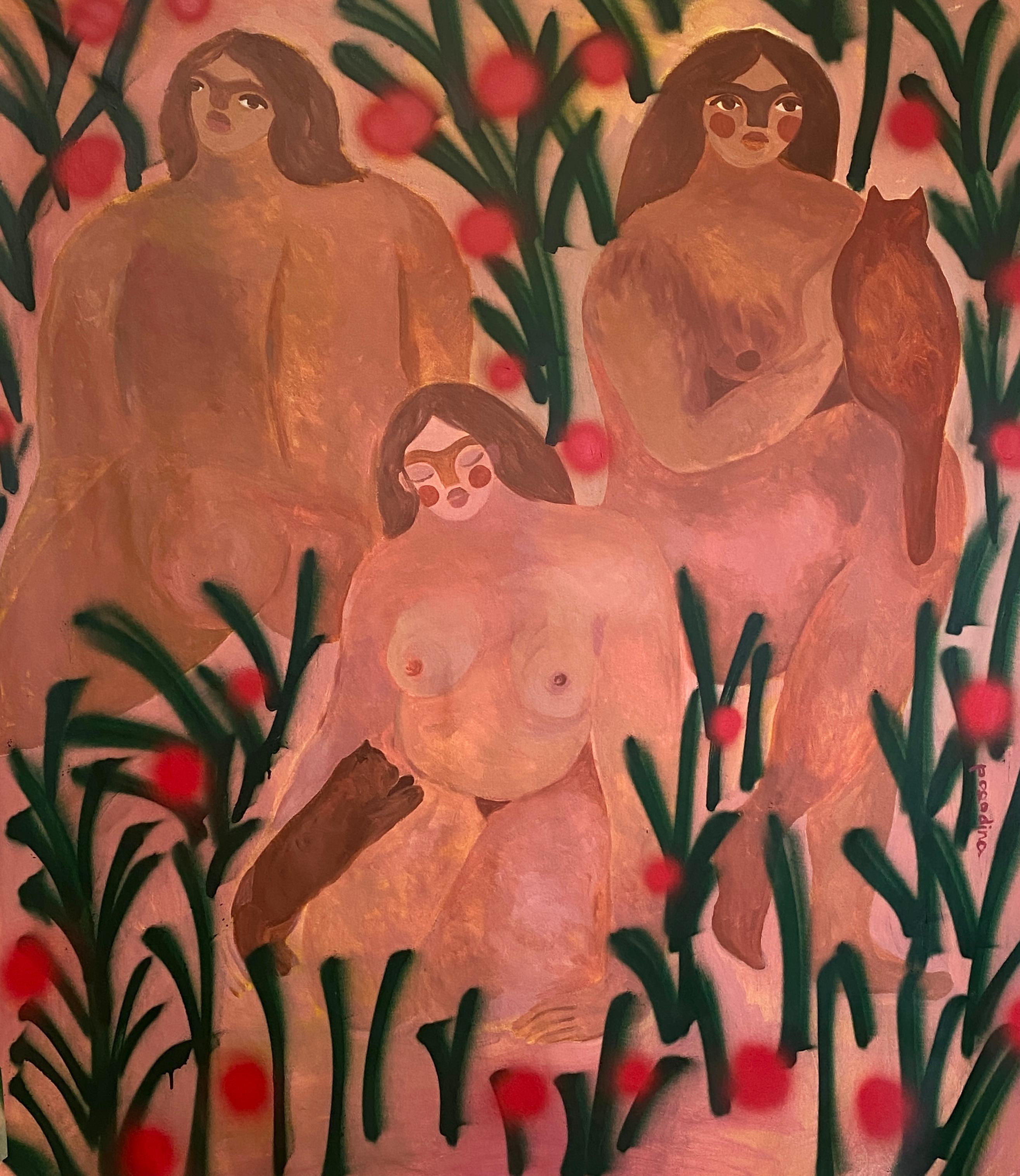 Figurative Painting de Dasha Pogodina - Lo que pienso