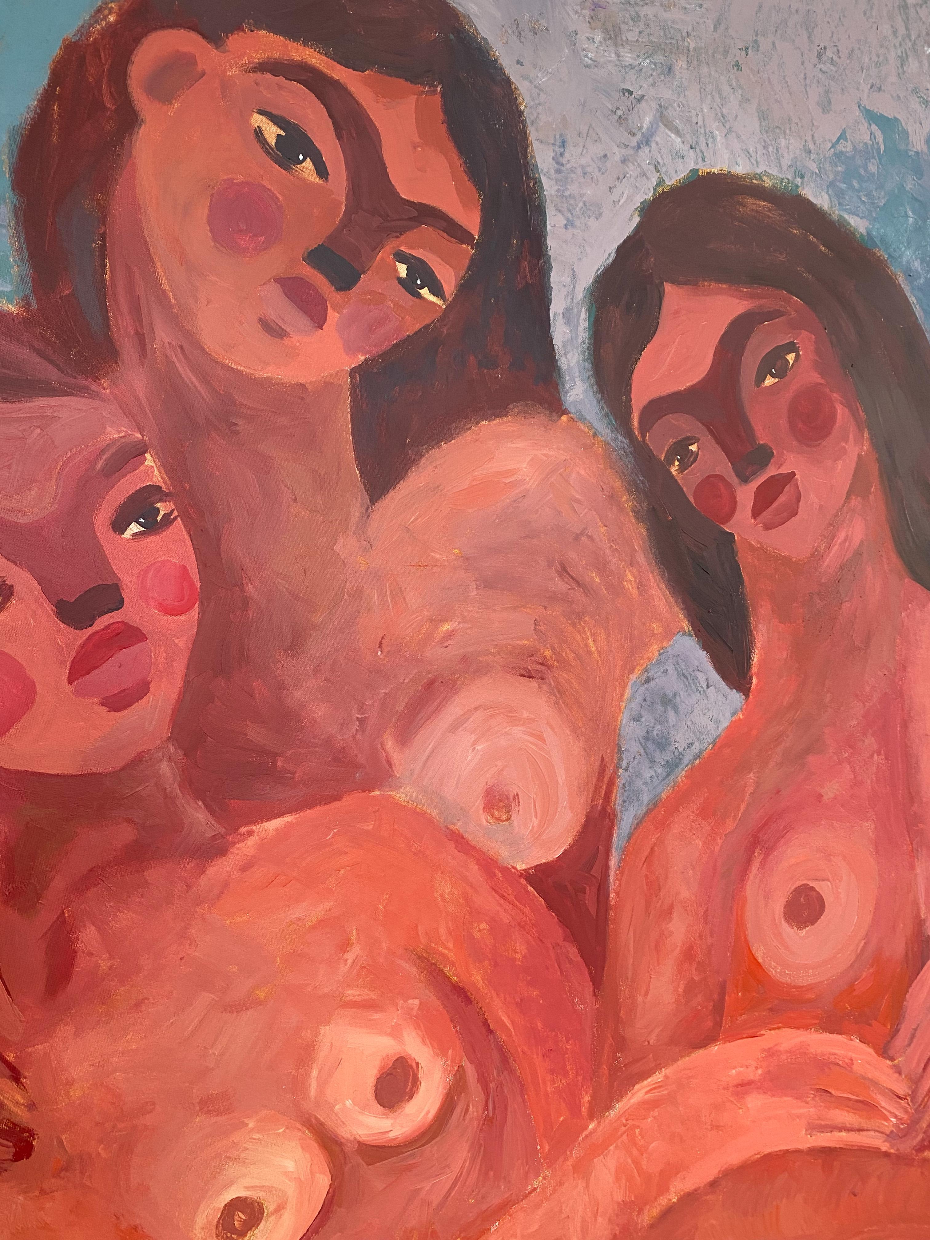 Naked sincerity - Impressionist Painting by Dasha Pogodina