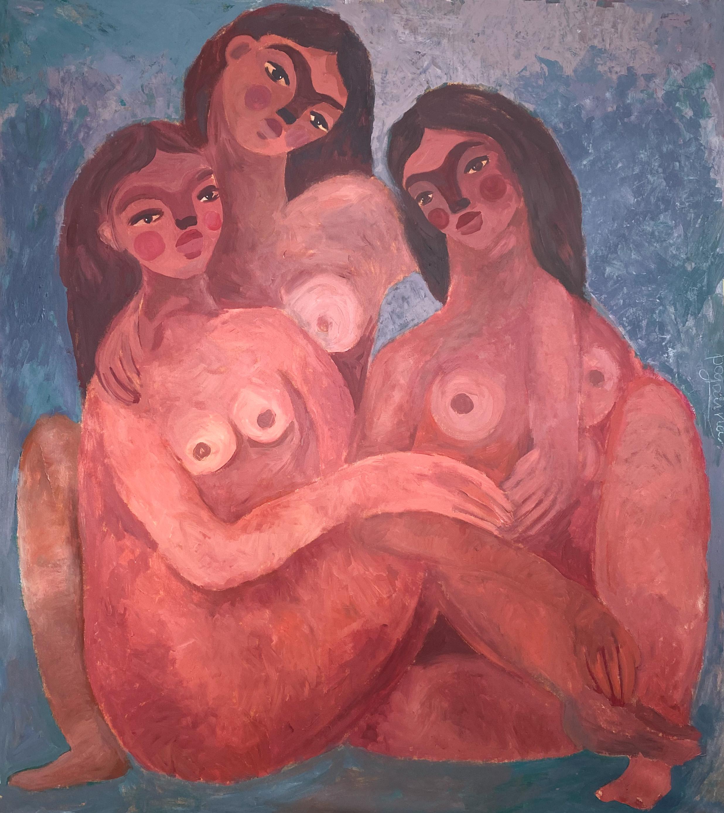 Dasha Pogodina Interior Painting - Naked sincerity