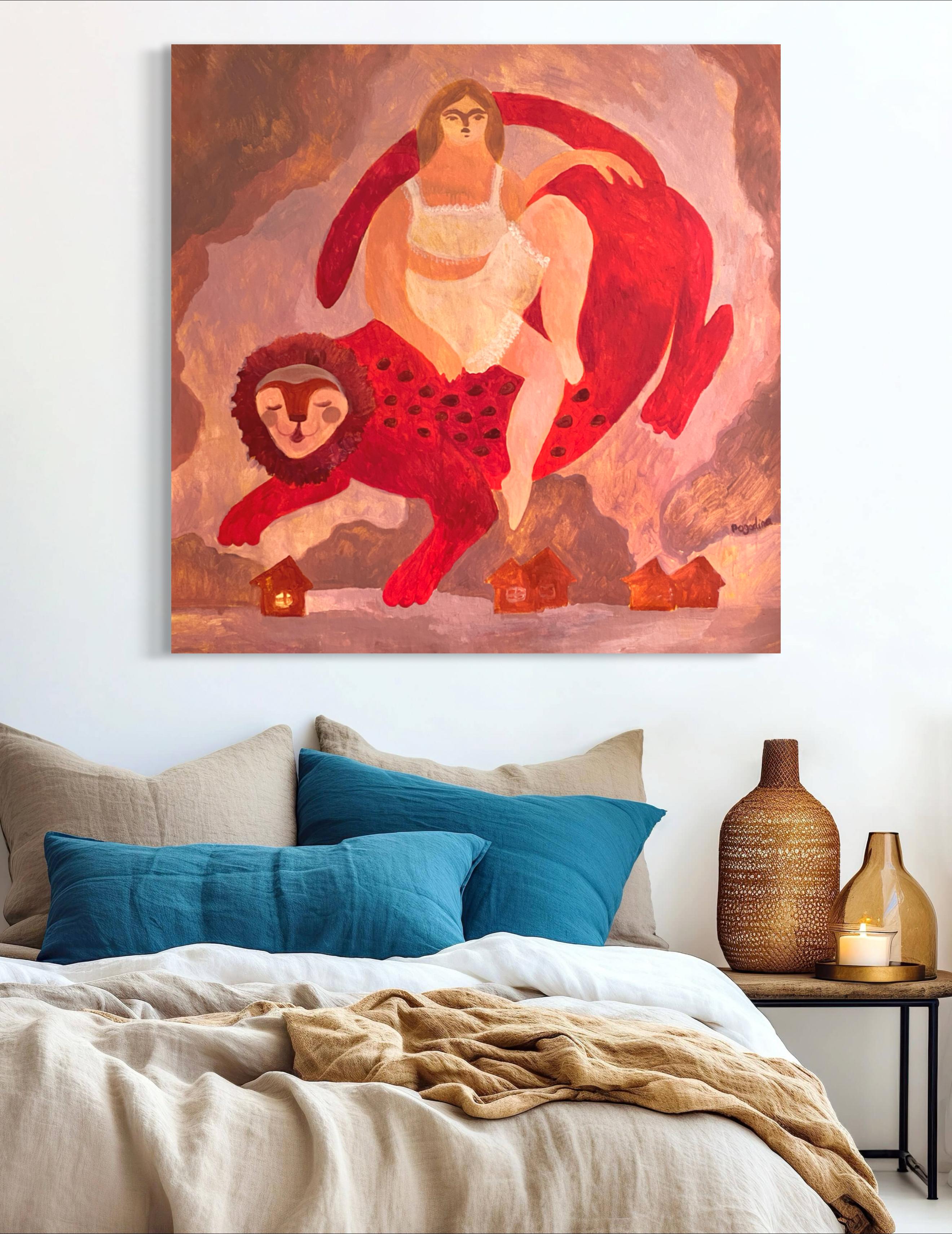 This painting will come to you stretched on a wooden stretcher and completely ready to be placed in the interior.

ABOUT THE ARTWORK
