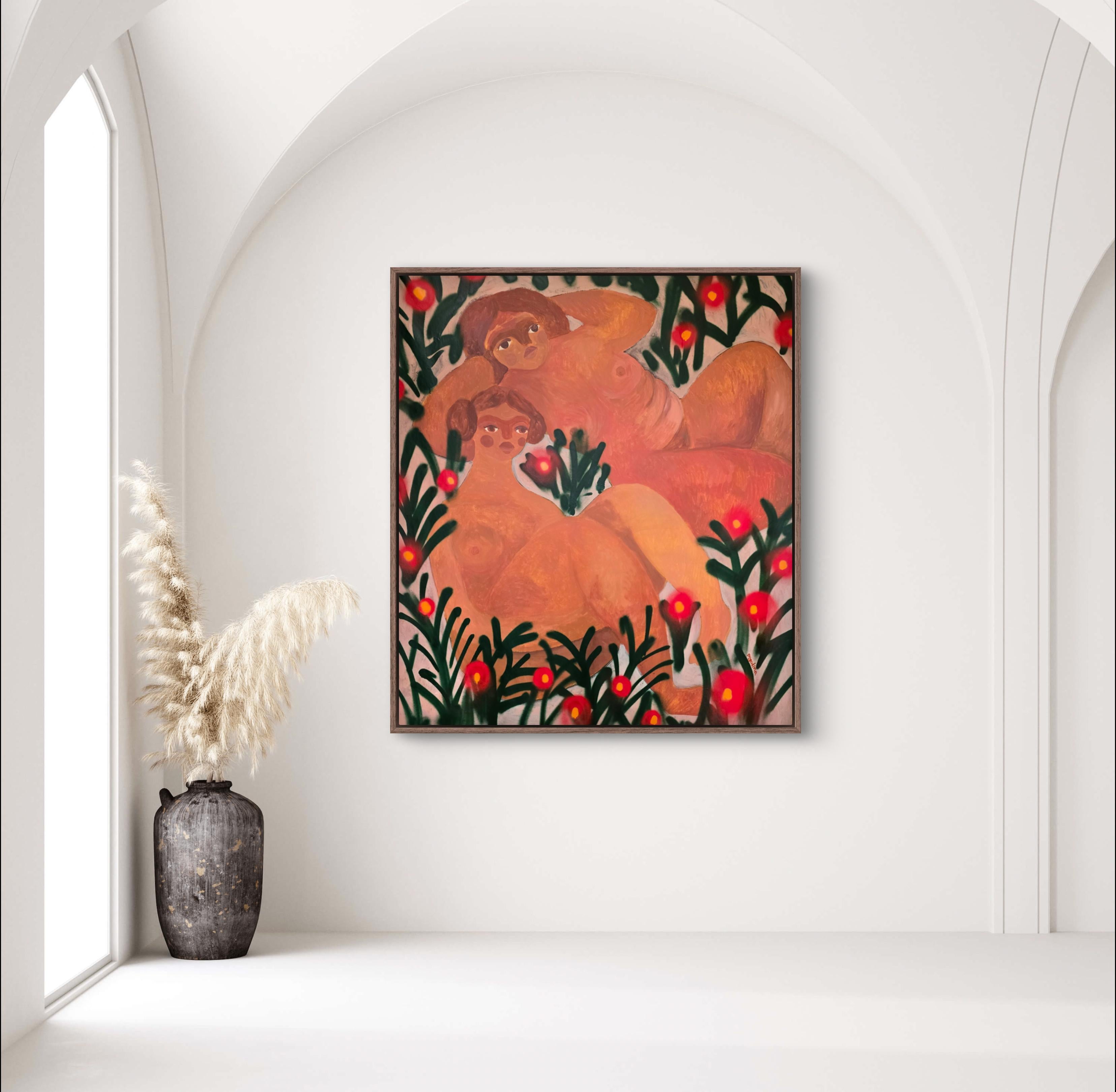 Personne ne vous connaît mieux que vous - Orange Interior Painting par Dasha Pogodina
