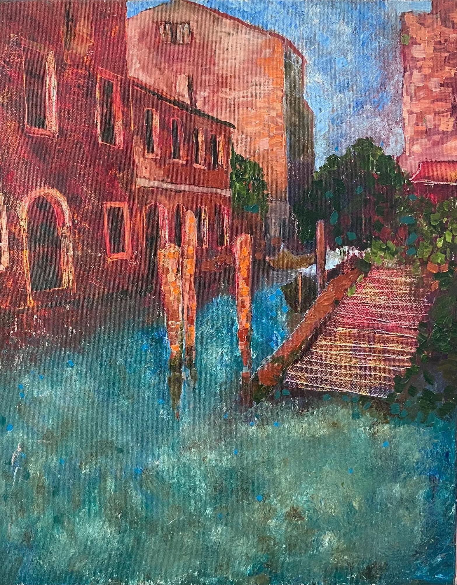 Landscape Painting de Dasha Pogodina - Venecia, donde vive el amor