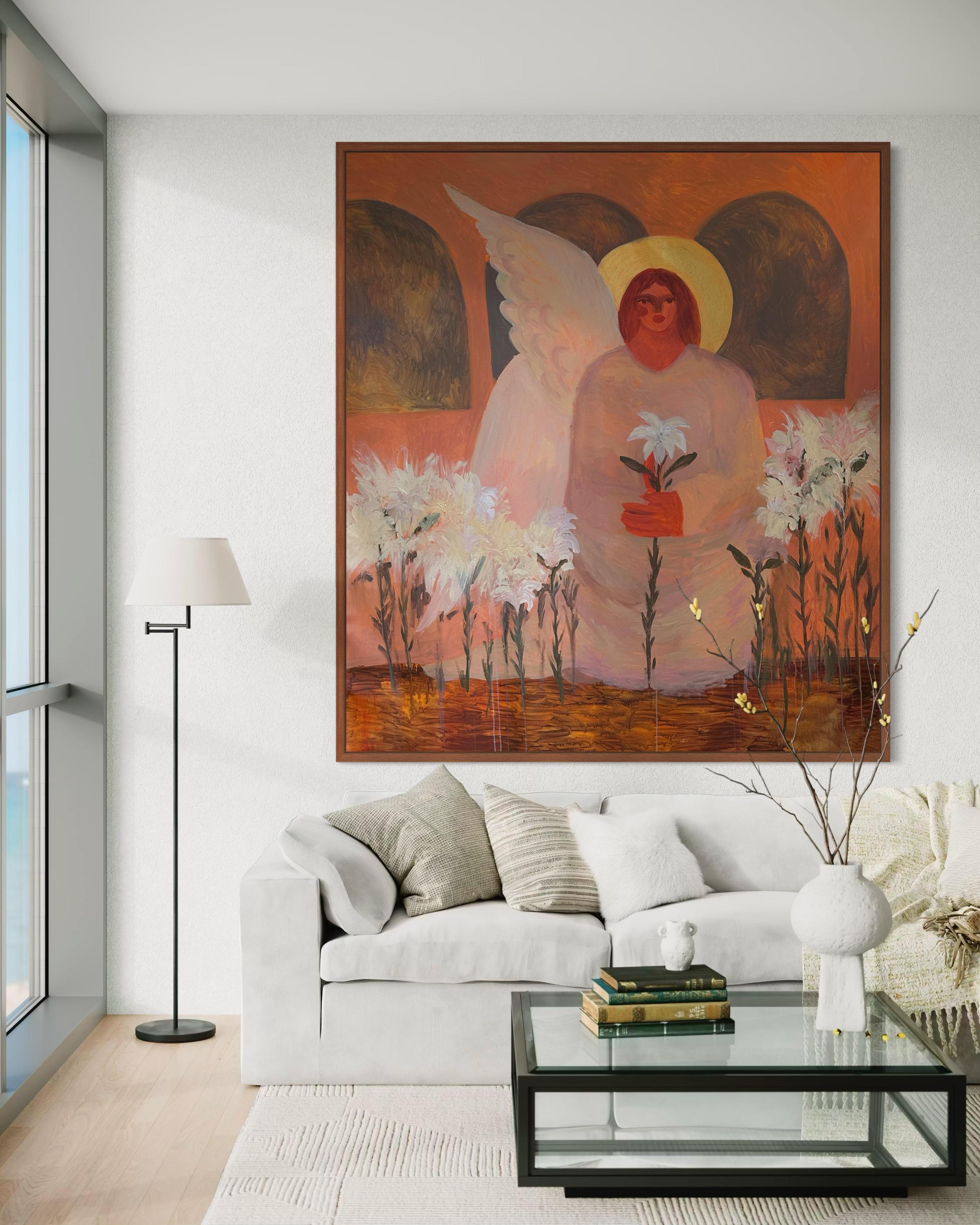 Sie sagte YES (Braun), Interior Painting, von Dasha Pogodina
