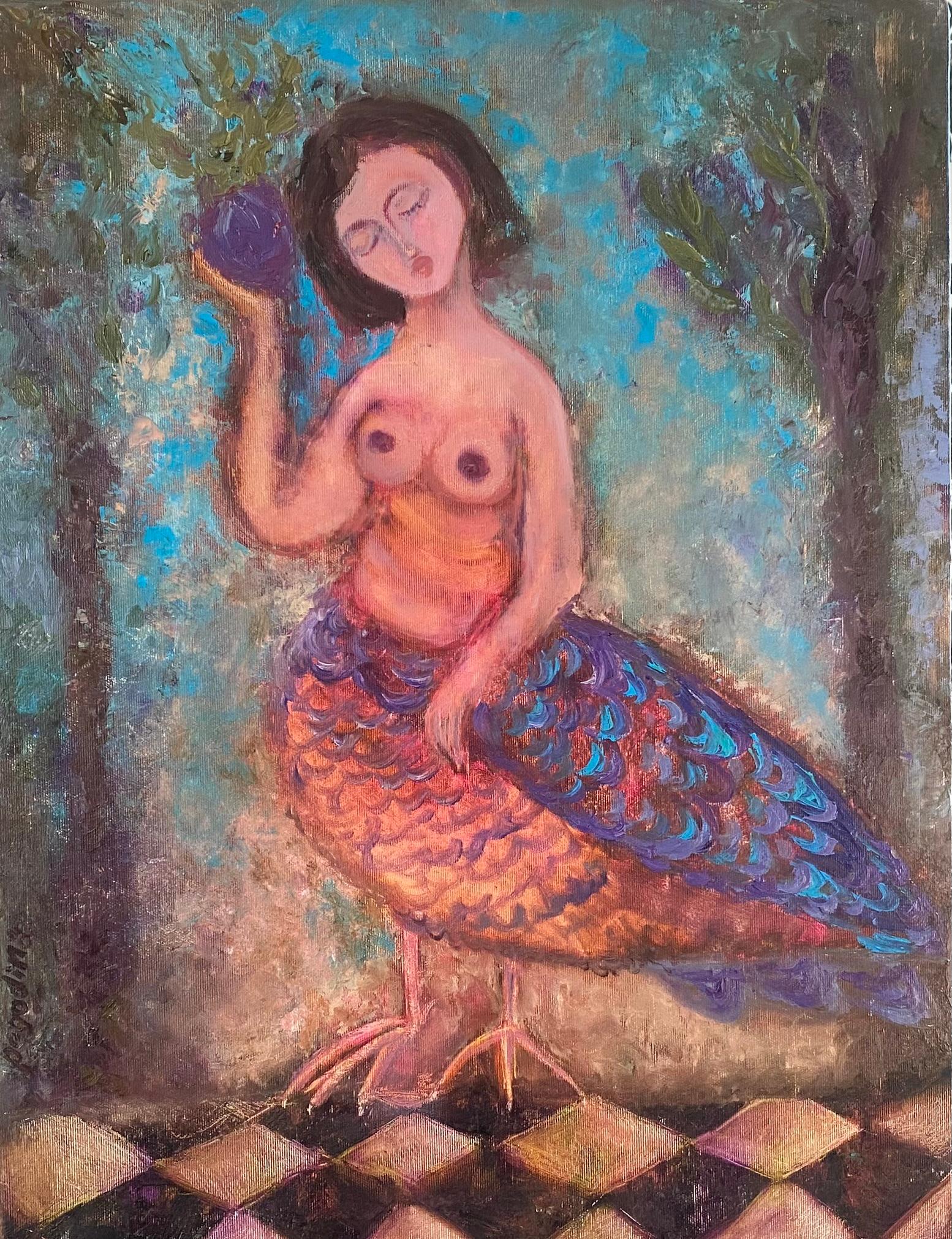 Dasha Pogodina Figurative Painting – Sirena 13.