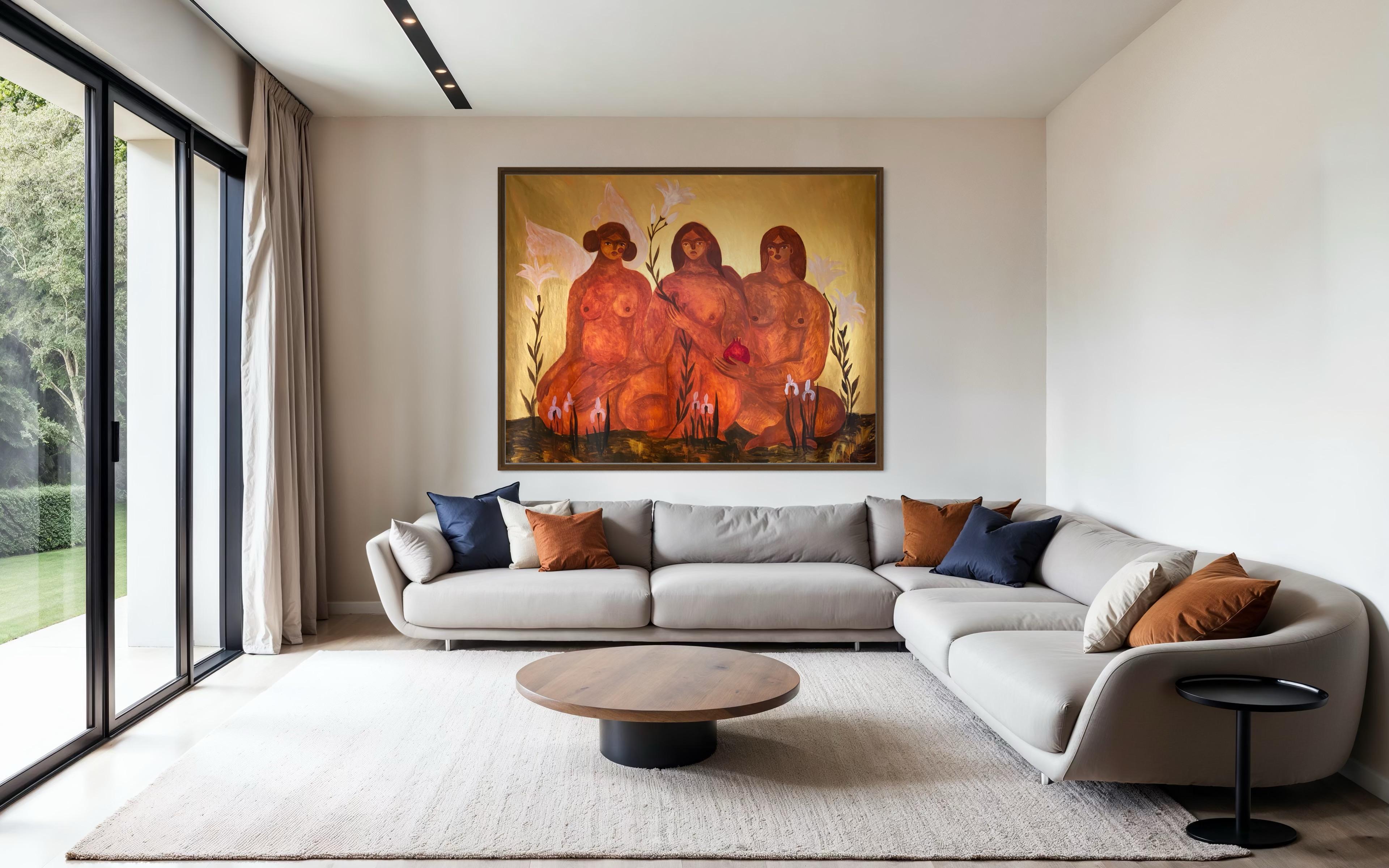 Schwesternschaft (Impressionismus), Painting, von Dasha Pogodina