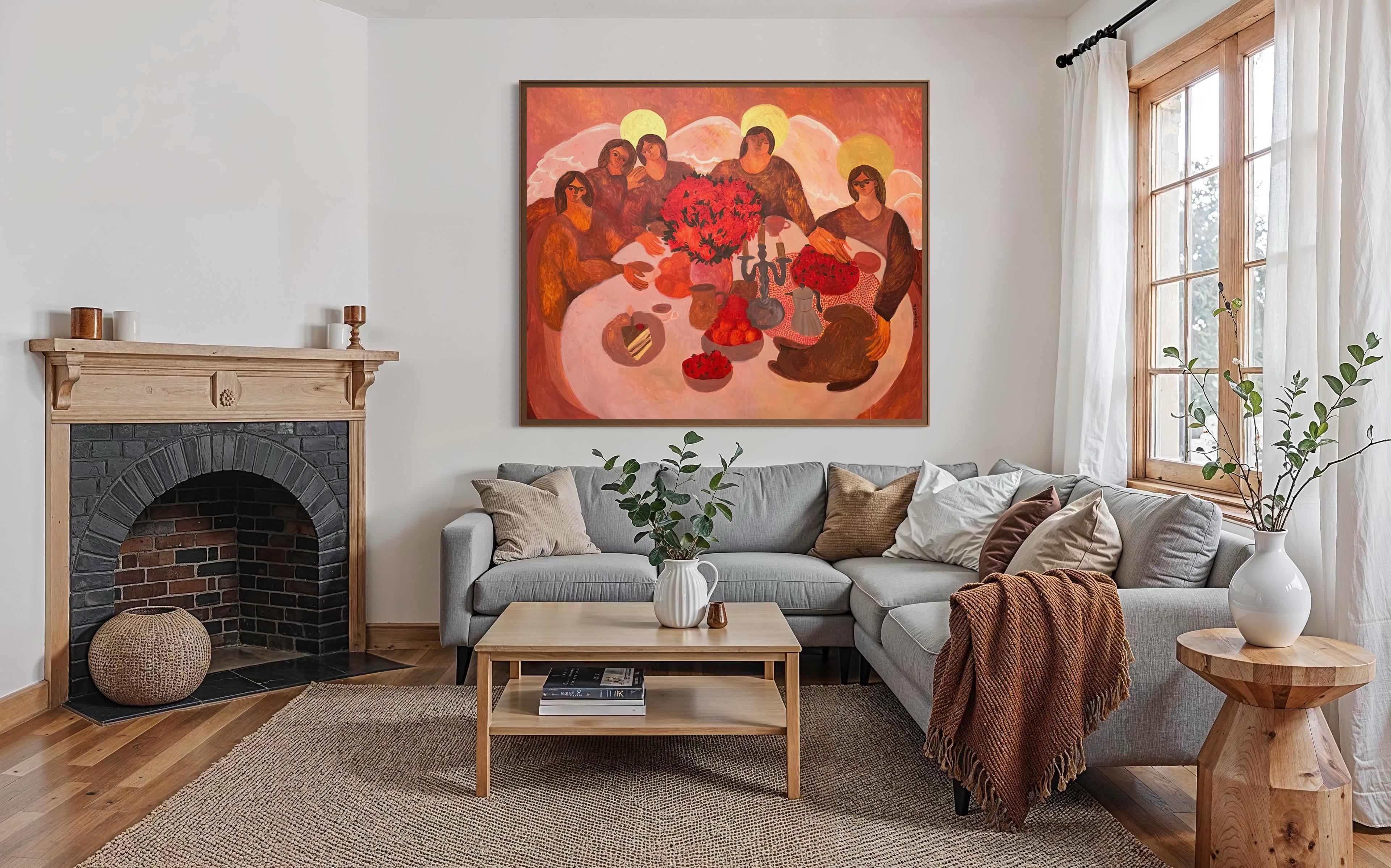 Petit déjeuner du dimanche - Impressionnisme Painting par Dasha Pogodina