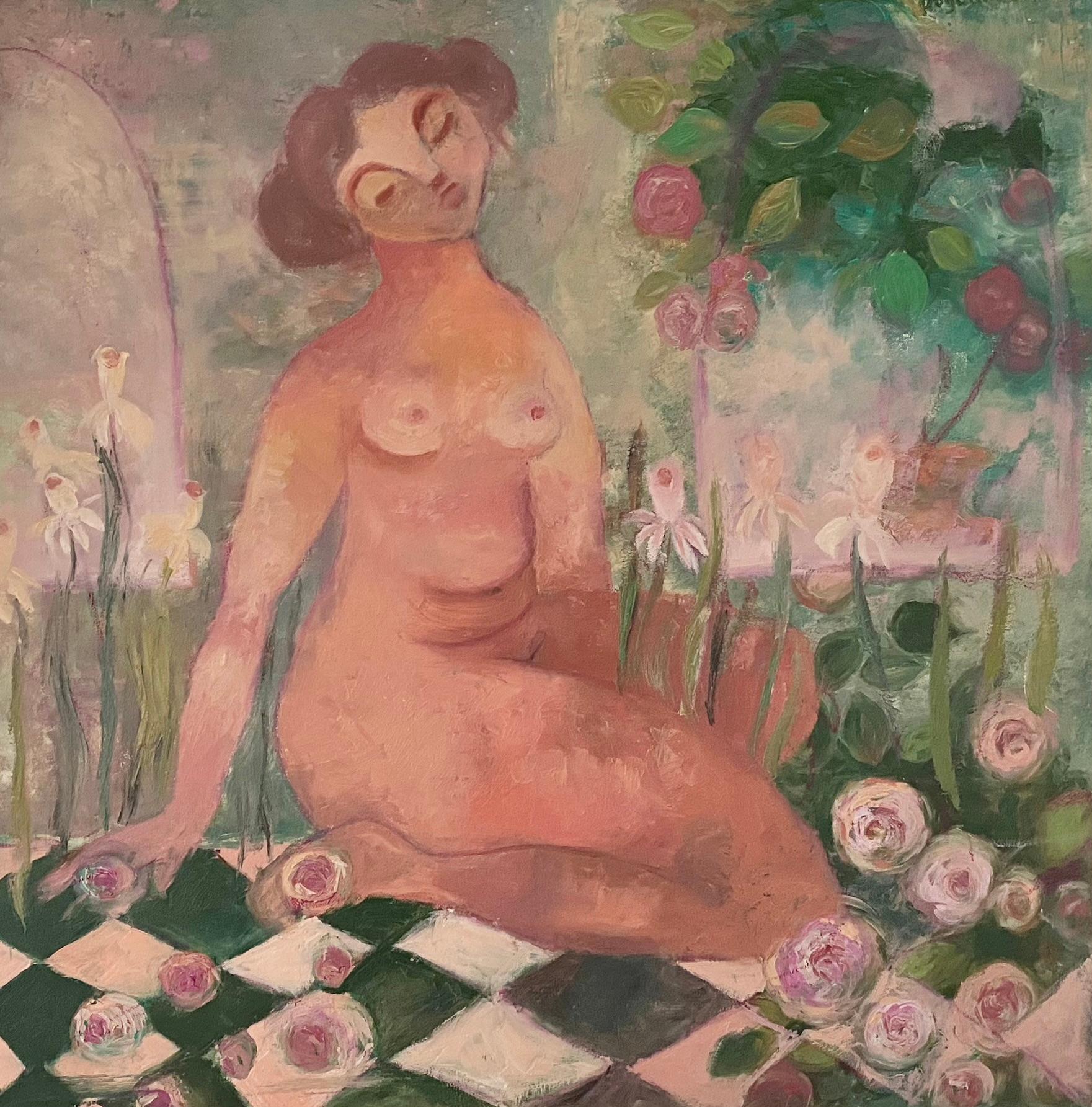Dasha Pogodina Nude Painting - The Garden's Muse